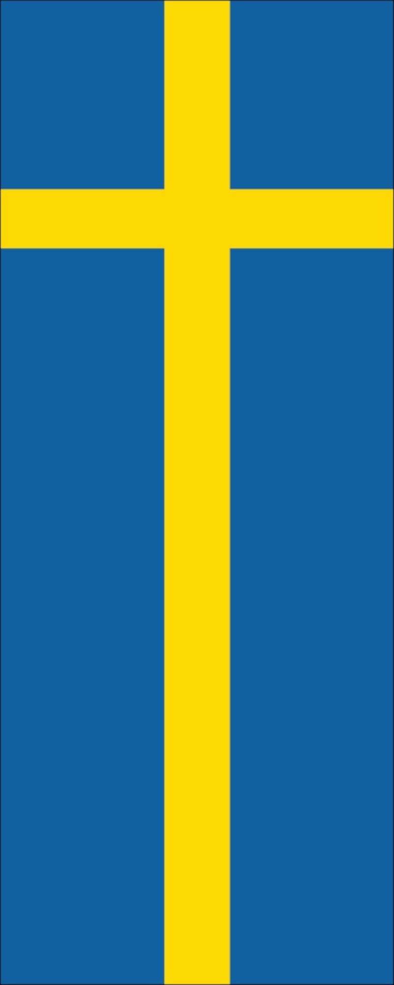flaggenmeer Flagge Flagge Schweden 110 g/m² Hochformat