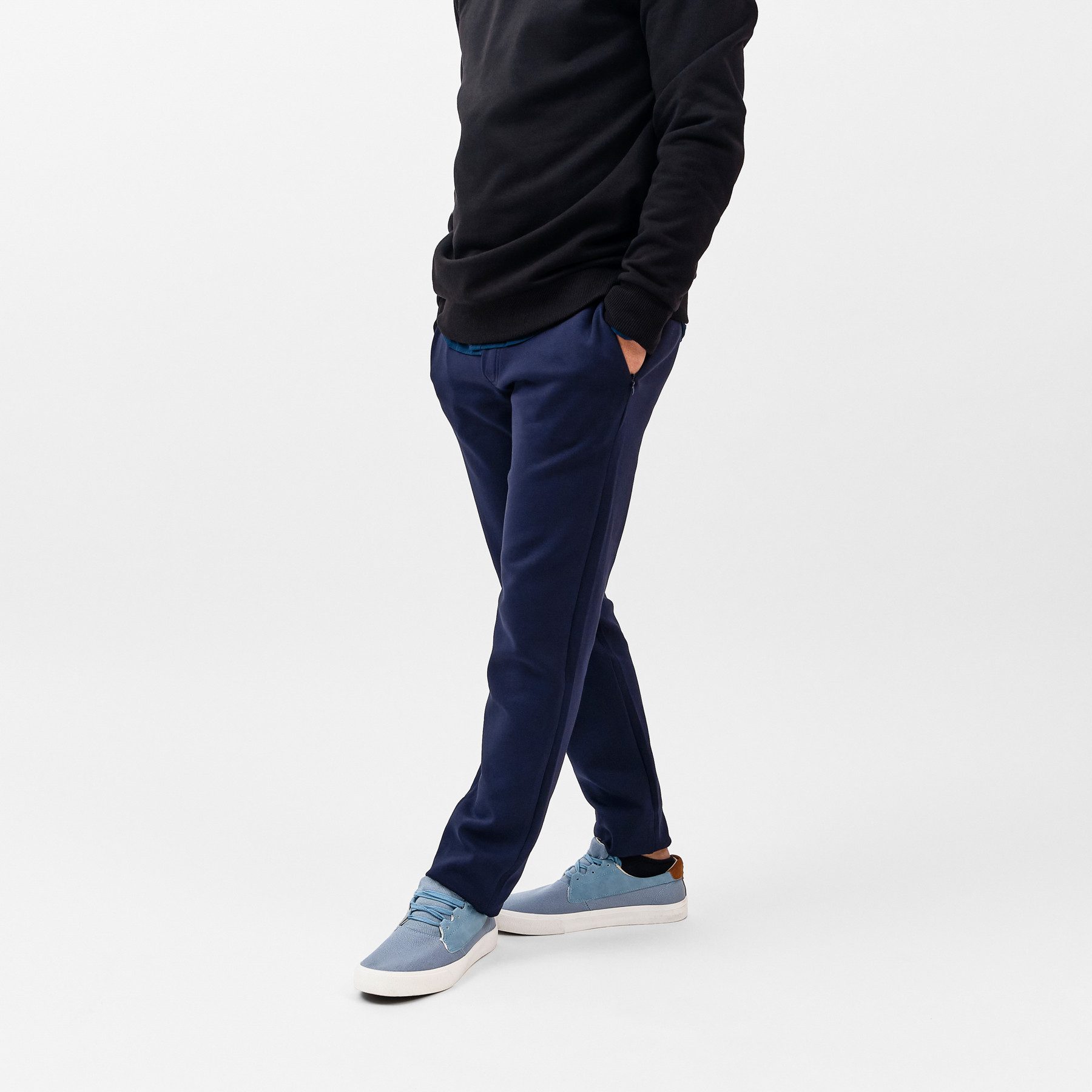 Papas Shorts Relaxhose Schicke und bequeme Freizeithose Jogginghose Jogger für den Alltag (1-tlg) aus Baumwolle mit sicheren Reißverschlusstaschen