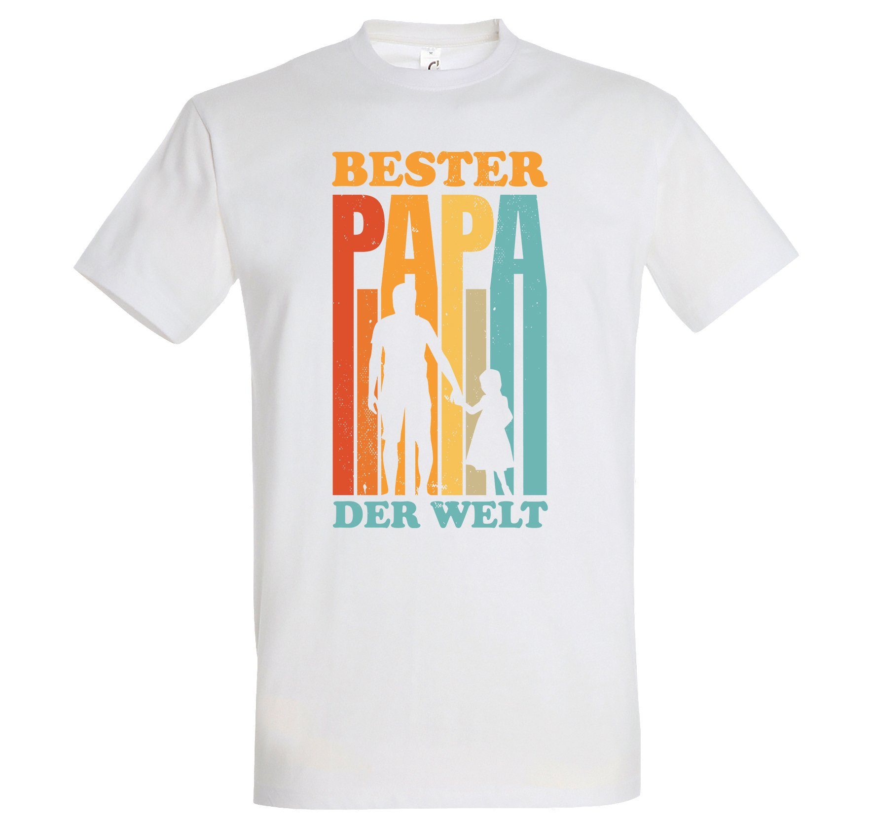 Youth Designz T-Shirt "Bester Papa der Welt" Herren T-Shirt mit Spruch Print Weiß