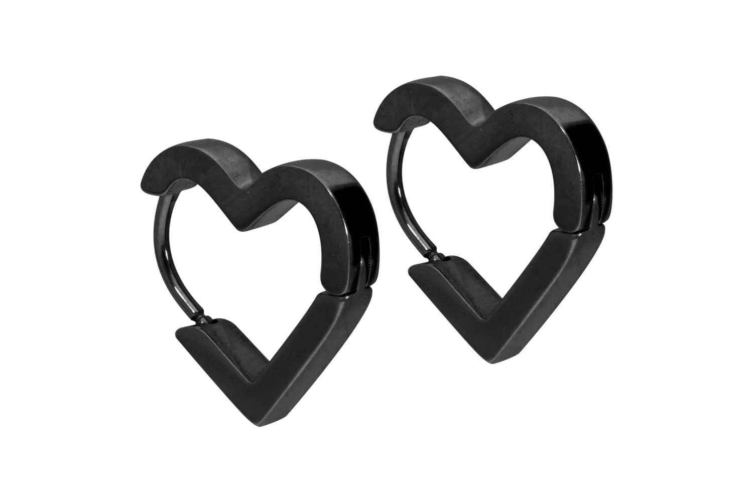 FILANGO Piercing-Set Chirurgenstahl Ohrclicker Creolen HERZ günstig online kaufen
