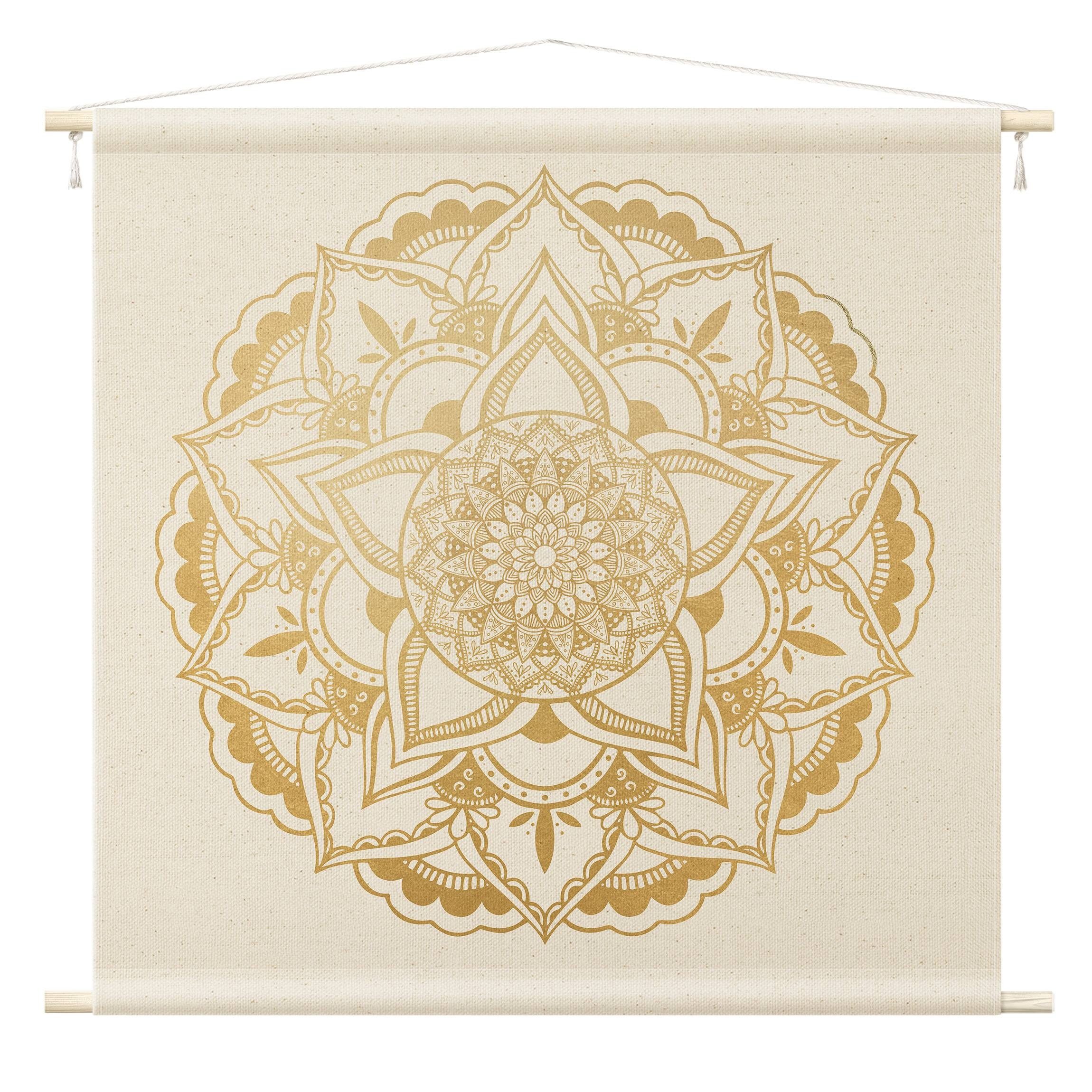 Bilderdepot24 Wandteppich modern Mandala Muster Ornamente günstig online kaufen