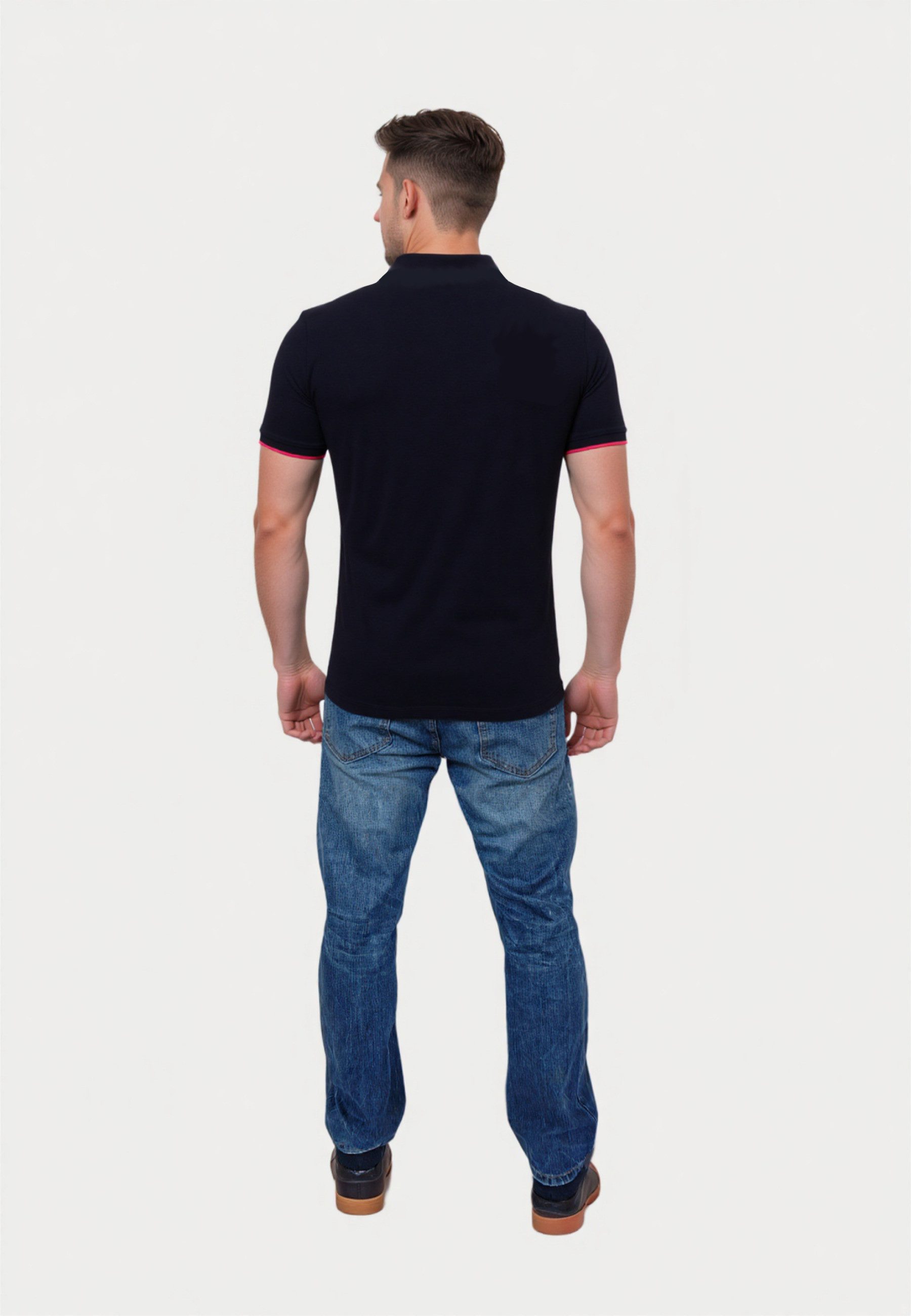 U.S. Polo Assn. Poloshirt Poloshirt Kurzarmshirt bunter Poloreiter (1-tlg., 1)