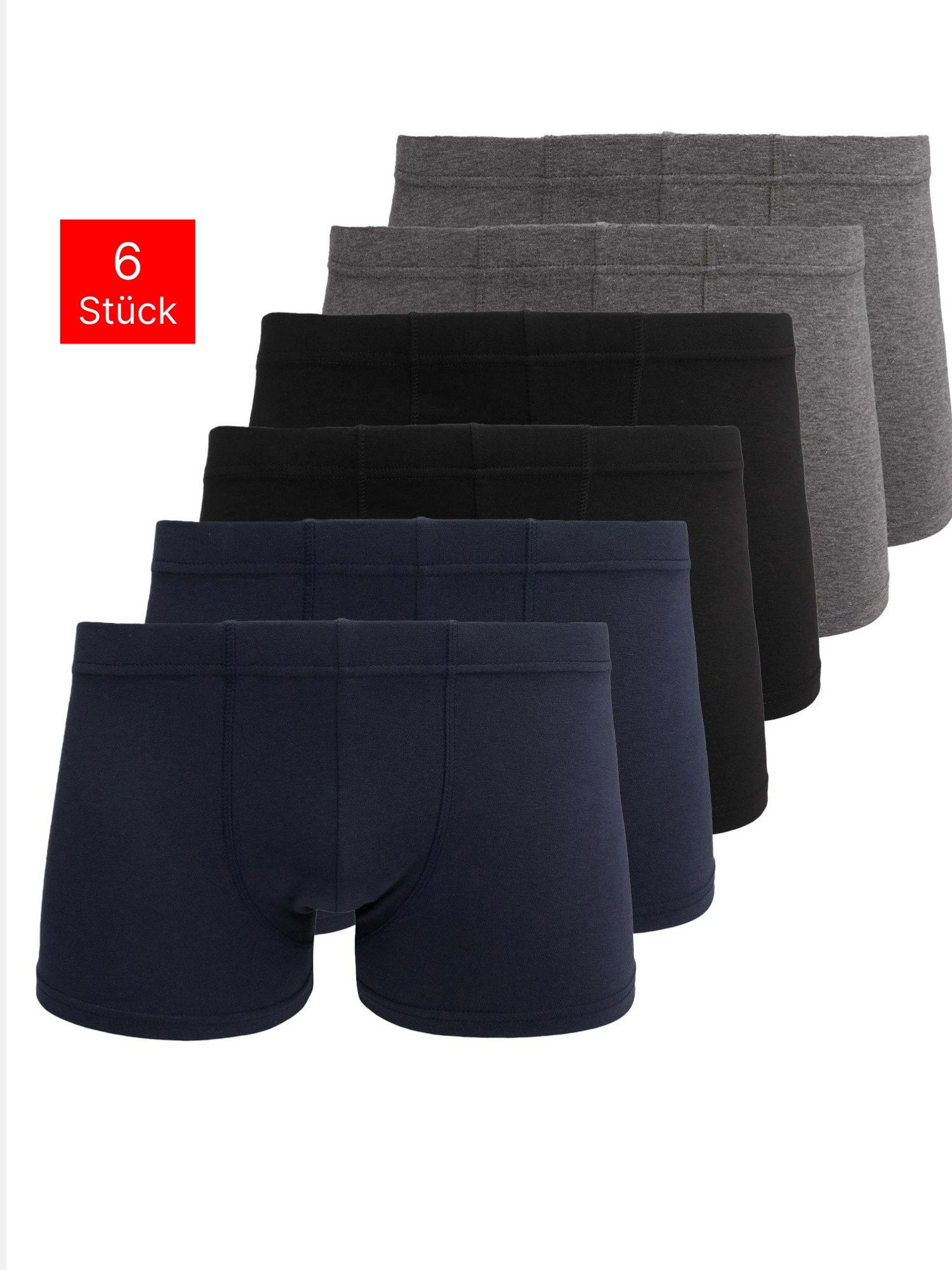 Tazzio Boxershorts 6er Pack BS1003 (Packung, 6-St) ohne Logoschriftzug am B günstig online kaufen