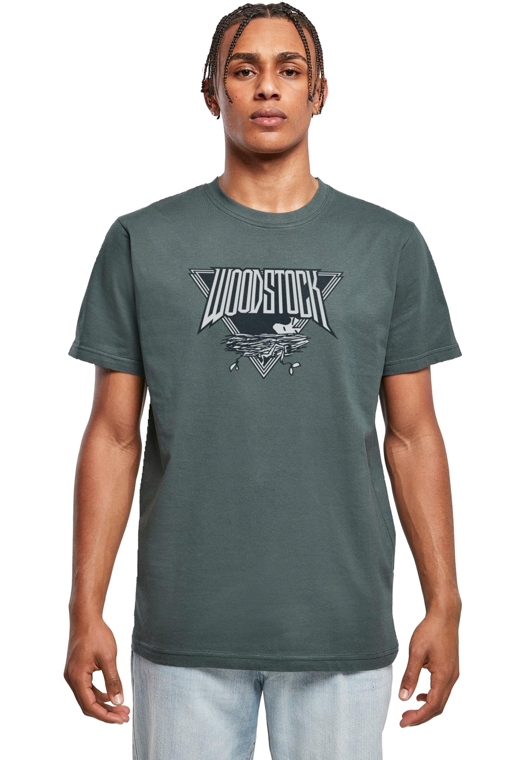 Merchcode T-Shirt Herren Peanuts - Woodstock T-Shirt Round Neck (1-tlg) bottlegreen | T-Shirts