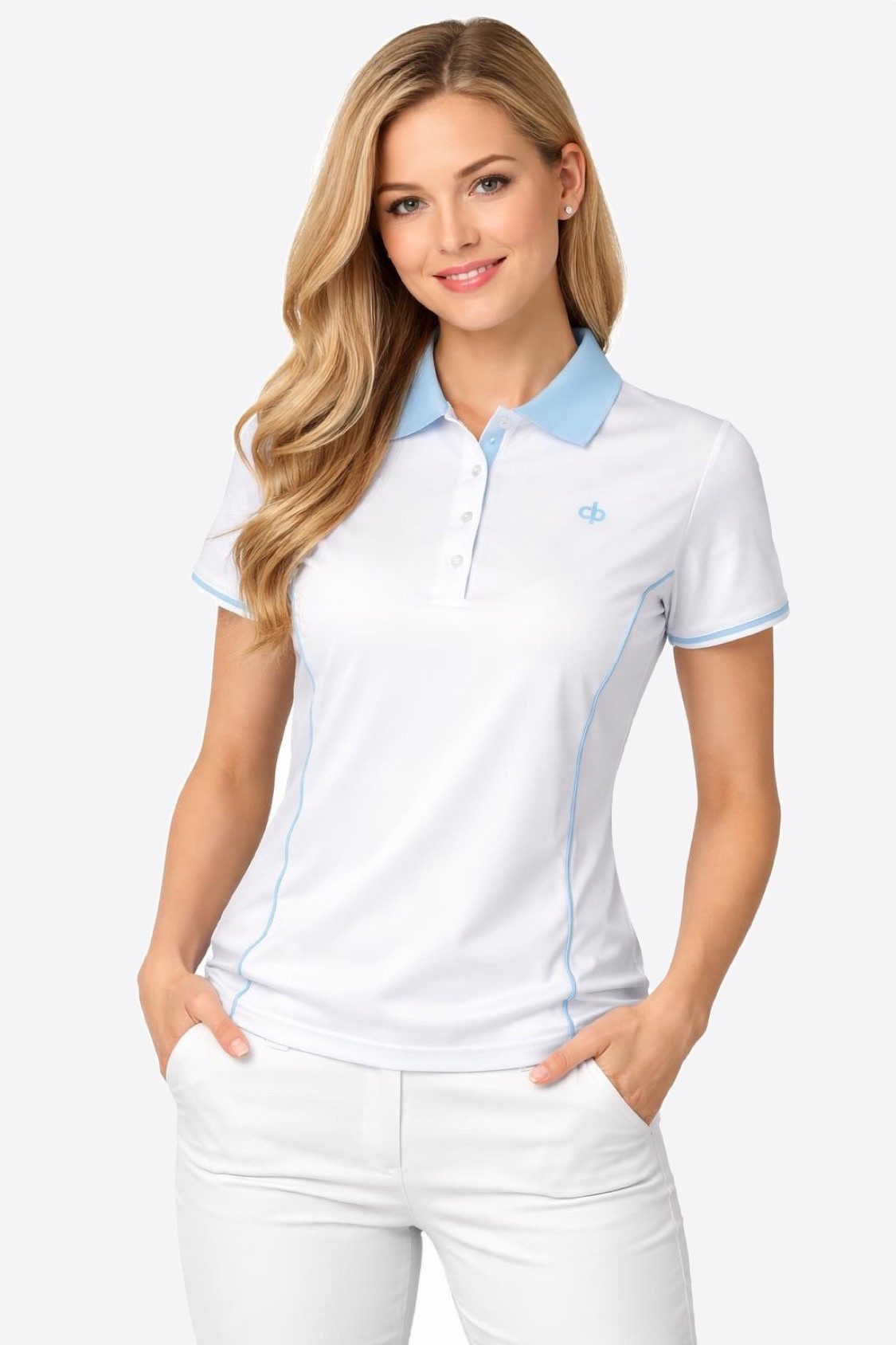 ISLAND GREEN Poloshirt Poloshirt Damen Top modisches Polo-Shirt Tennis T-Shirt bunt (1-tlg) atmungsaktiv