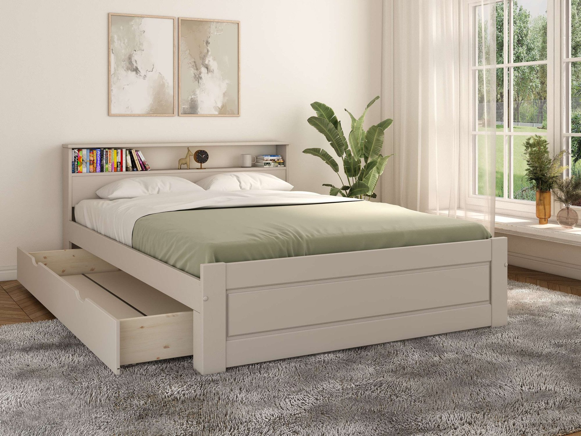OTTO home Schubkasten KERO, passend zum Massivholzbett 'KERO', Breite 192 cm – Bild 2 von 4