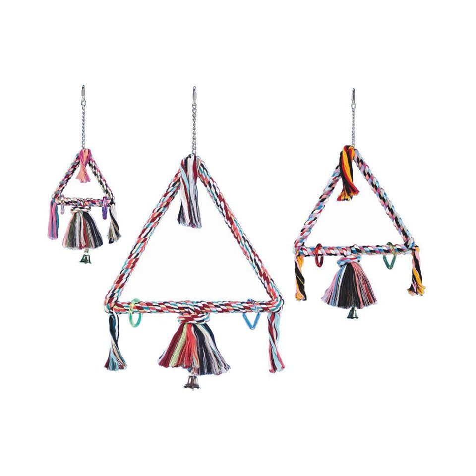 Vogelspielplatz Schaukel Triangel bunt