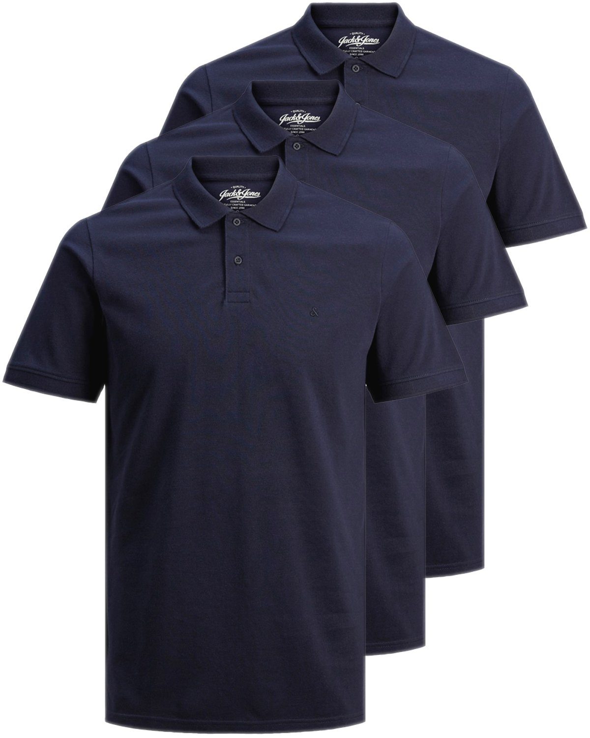 Jack & Jones Poloshirt (3er-Pack) in Unifarbe 3er-Mix4