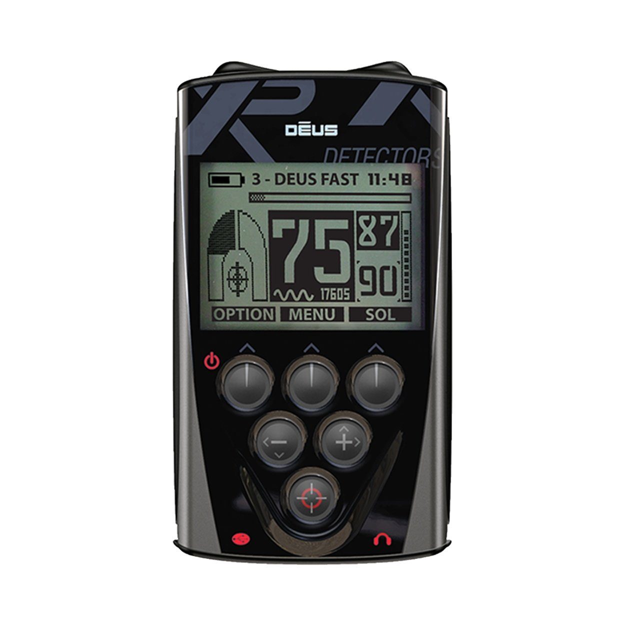 XP Metal Detectors Metalldetektor DEUS X35 28 RC + Mi6 Pinpointer, BOOST-Modus für mehr Suchtiefe