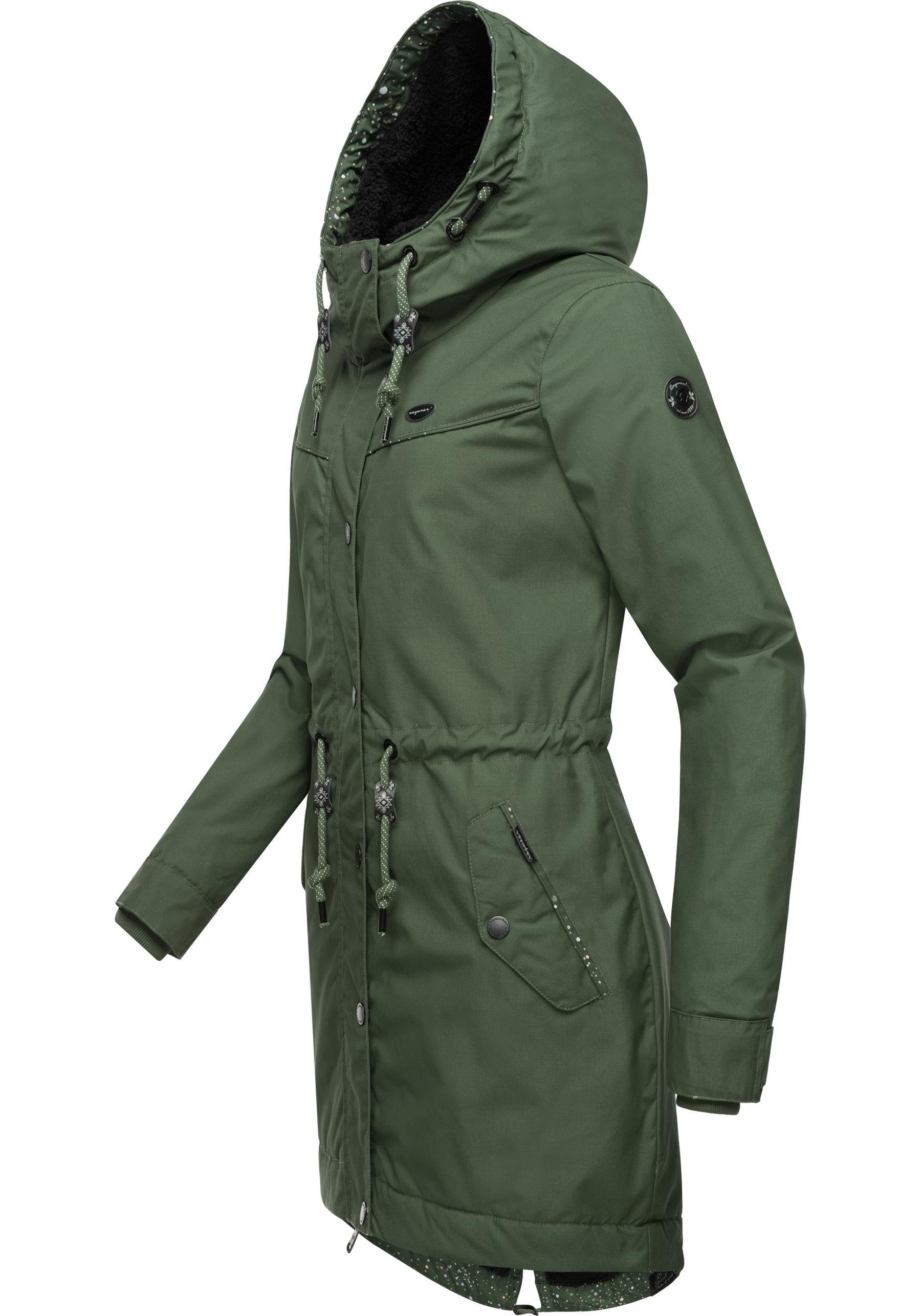 Ragwear Winterjacke YM-Canny stylischer Damen Kurzmantel Parka mit Kapuze günstig online kaufen