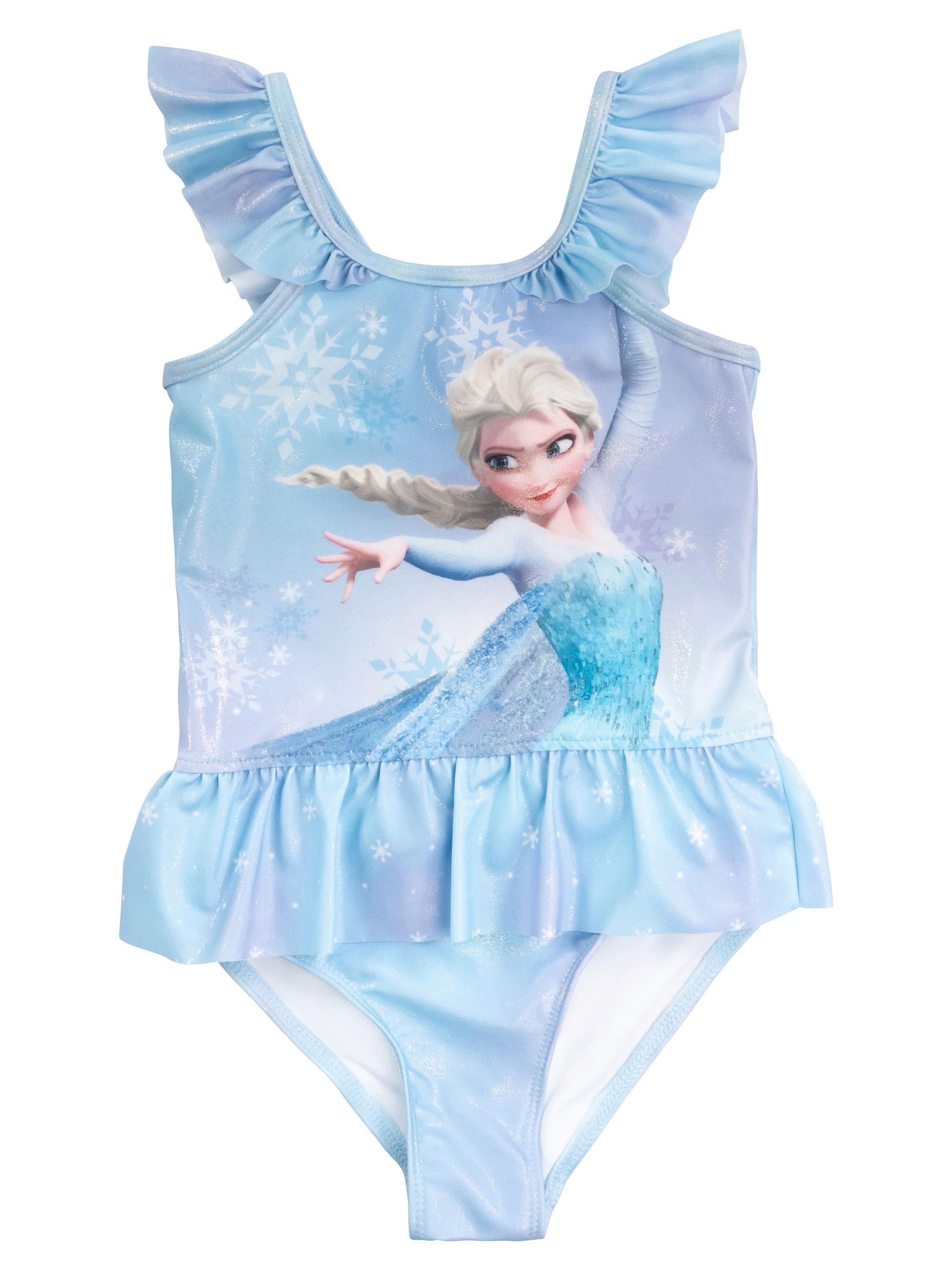 Badeanzug Disney Die Eiskönigin Badeanzug mit Rüschen Elsa Frozen Schwimmanzug