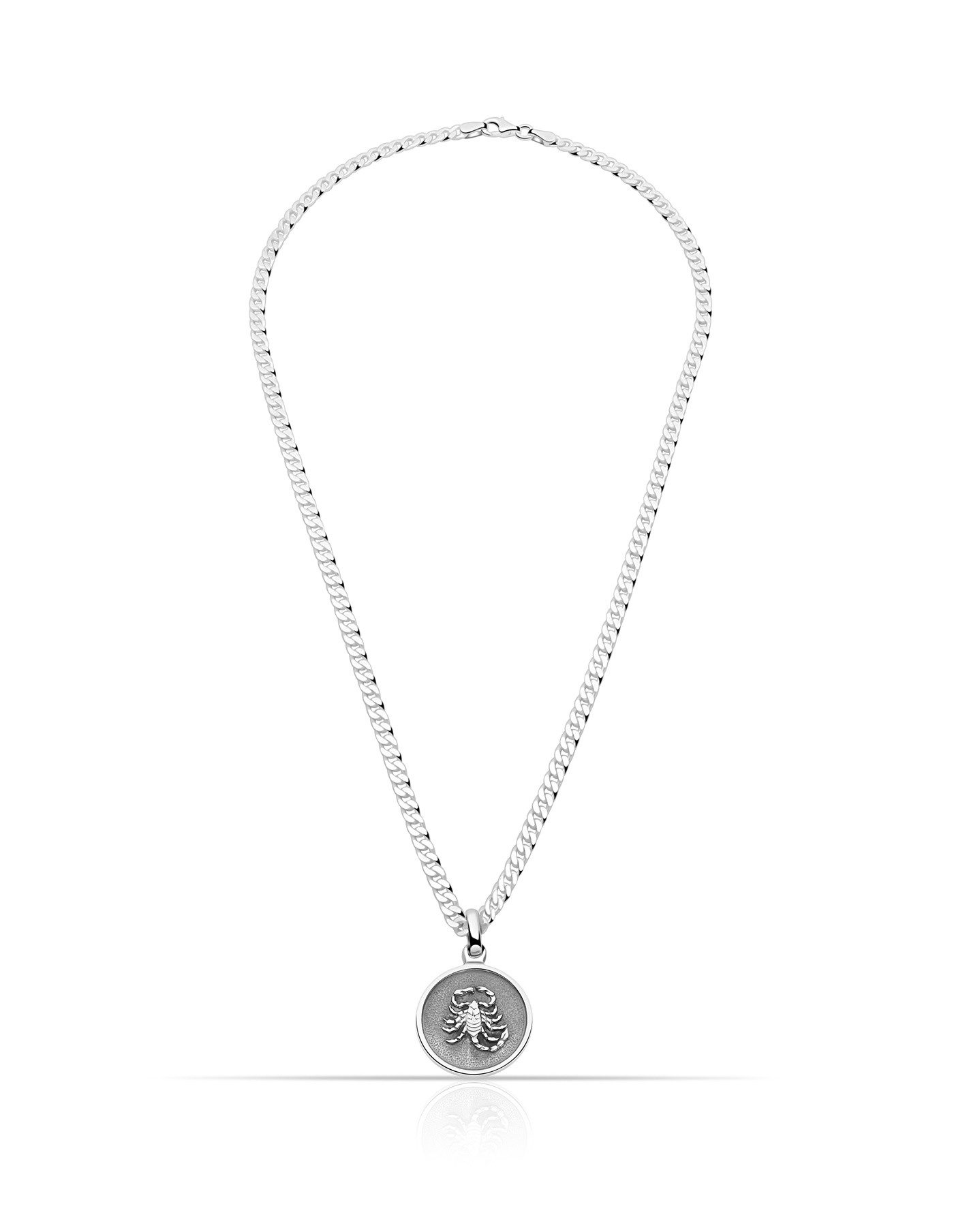 Tony Fein Sternzeichenanhänger Skorpion 925er Sterling Silber Massiv, Made in Italy für Damen und Herren – Bild 4 von 5