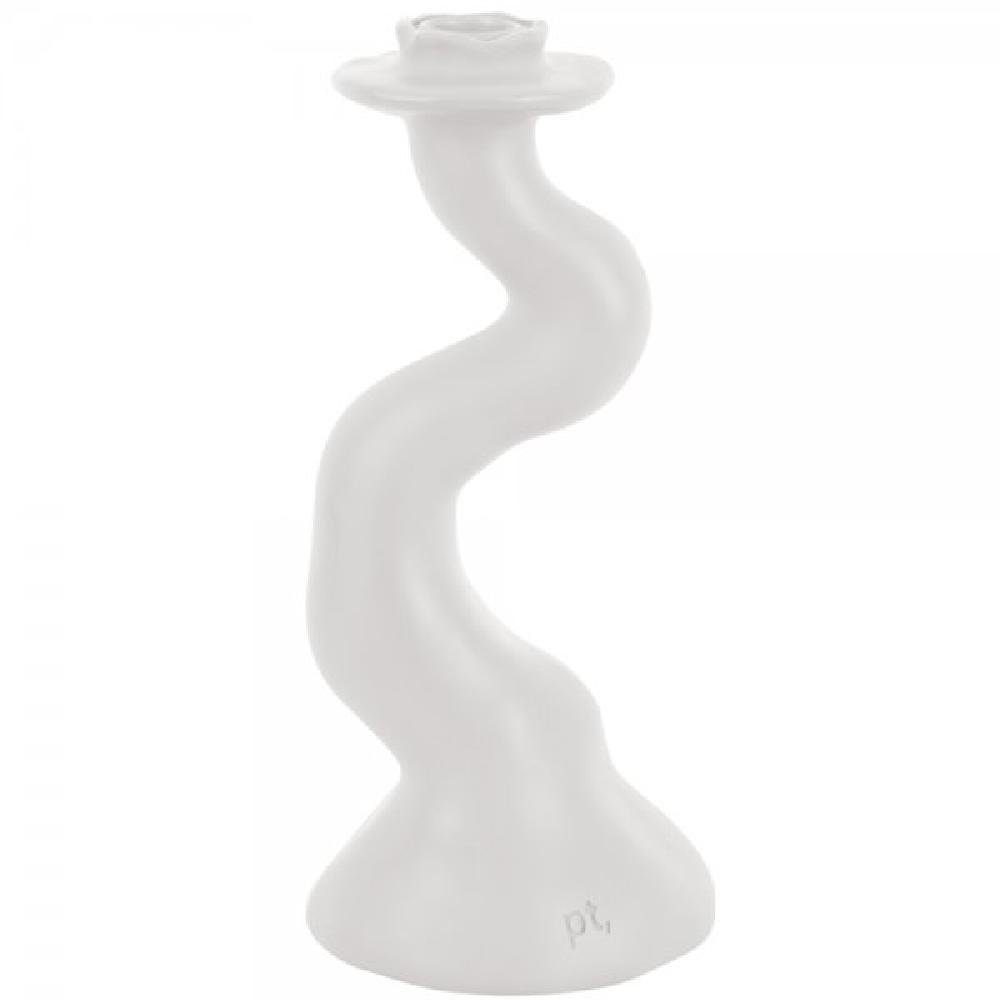 Present Time Kerzenhalter Kerzenhalter Organic Swirl White (Medium)