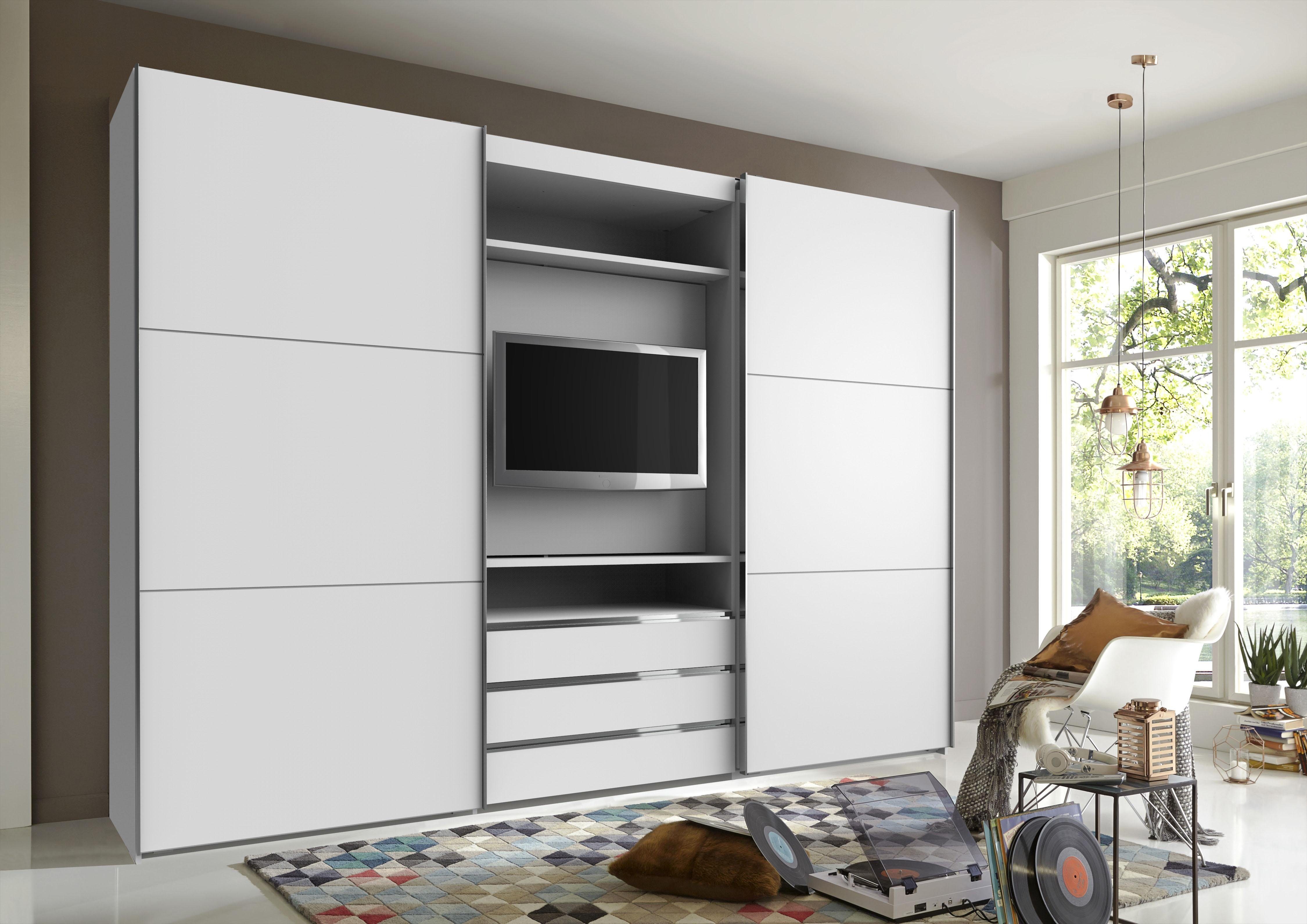 Wimex Schwebetürenschrank Magic by fresh to go tolles EXTRA: mit drehbarem TV-Element, mittig mit Schubladen – Bild 2 von 5