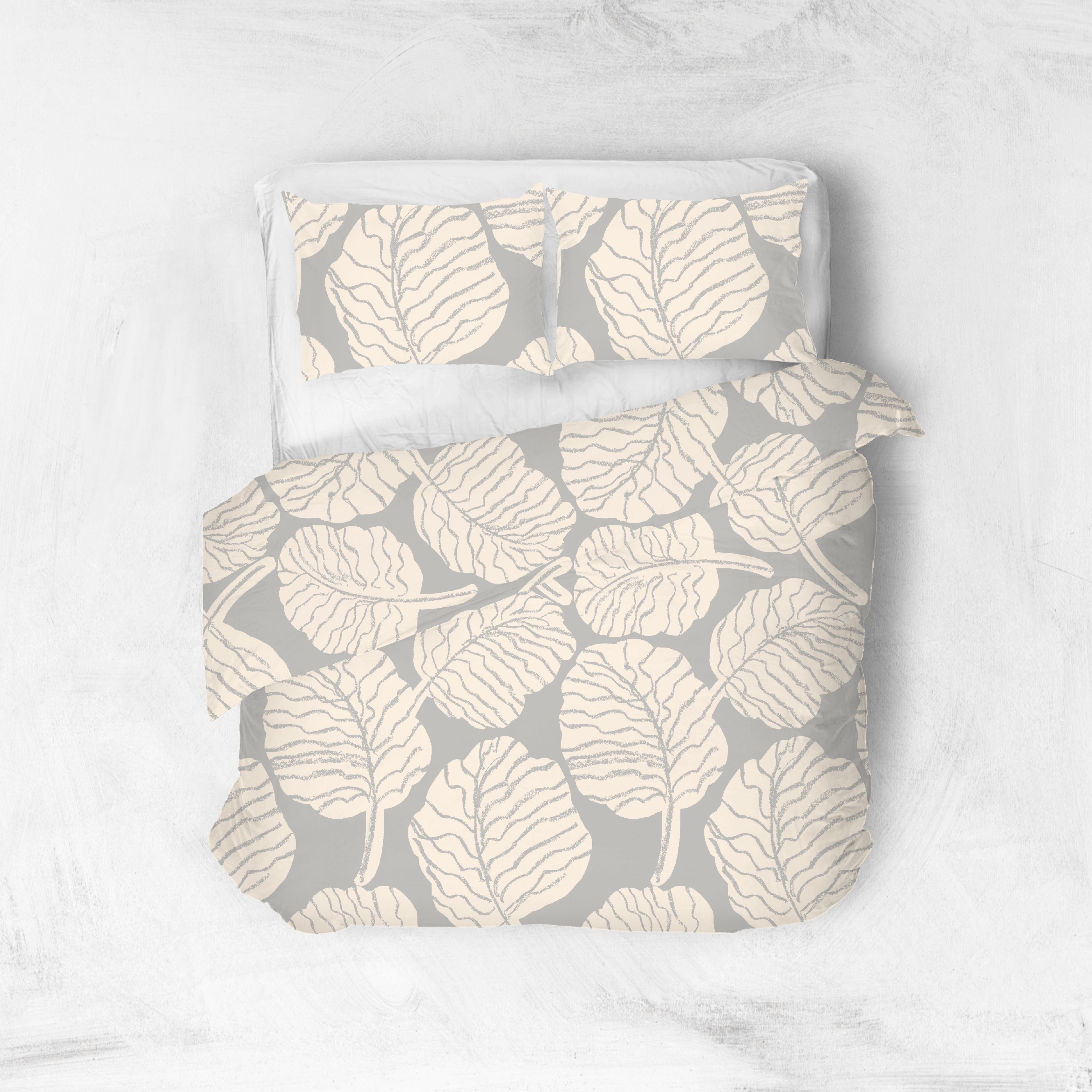 SENSE EIGHT Bettwäsche GIANT LEAVES, Mako-Satin, günstig online kaufen