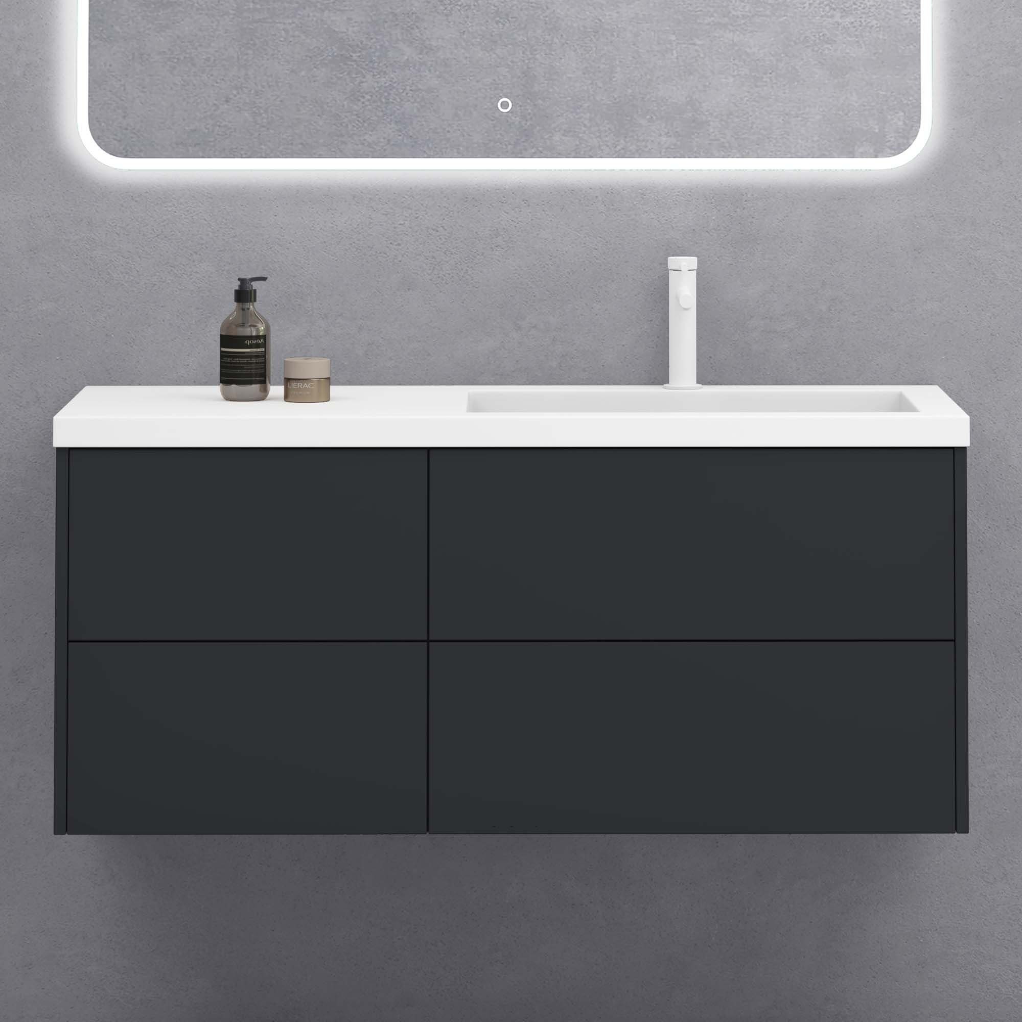 doporro Badmöbel-Set Waschtisch mit Unterschrank aus Holz mit Soft-Close MD günstig online kaufen