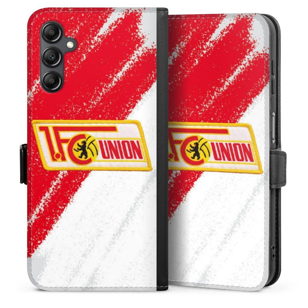 DeinDesign Handyhülle Offizielles Lizenzprodukt 1. FC Union Berlin Logo, Samsung Galaxy A14 5G Hülle Handy Flip Case Wallet Cover