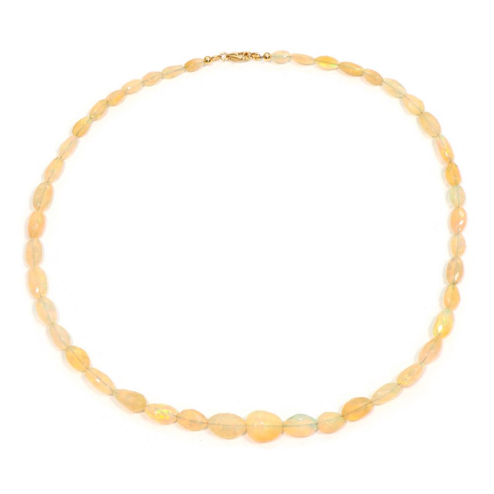 Cavill Goldkette Welo-Opal Goldkette 9 Karat, 51,97 ct, Ovaler Fantasieschliff (1-tlg)