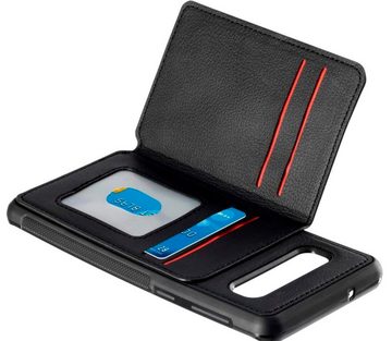 Hama Handyhülle Cover mit Kartenfach Wallet Case Schutz-Hülle, Anti-Kratz, aufklappbare Kartenfächer