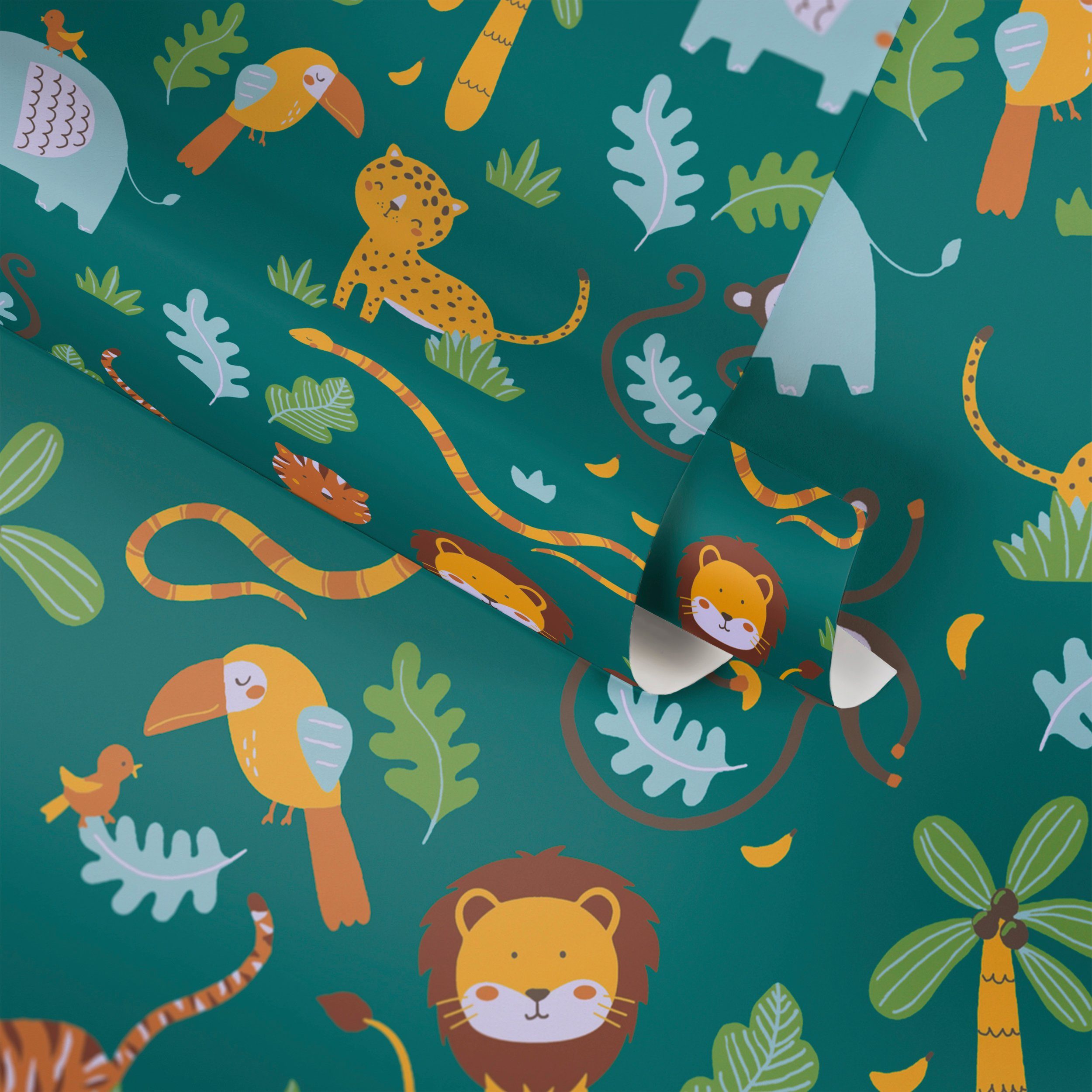 A.S. Création Vliestapete Little Love, glatt, abstrakt, naturalistisch, Motiv, Kindertapete Tapete Dschungel Tapeten Kinderzimmer Schlafzimmer Design – Bild 3 von 5