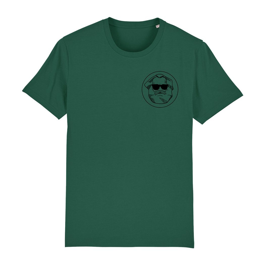 karlskopf Print-Shirt Softgrün T-Shirt Hohe Waschbeständigkeit, CLASSIC Bedruckt Hohe in Deutschland, Farbbrillianz Herren