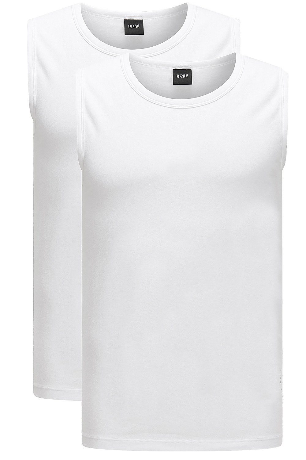 BOSS Unterhemd Men Business Tank Top Cotton Stretch Multipack (Vorteilspack, 2-St., 2er-Pack, 4er-Pack) Sleeveless T-Shirt mit Rundhals-Ausschnitt Slim Fit