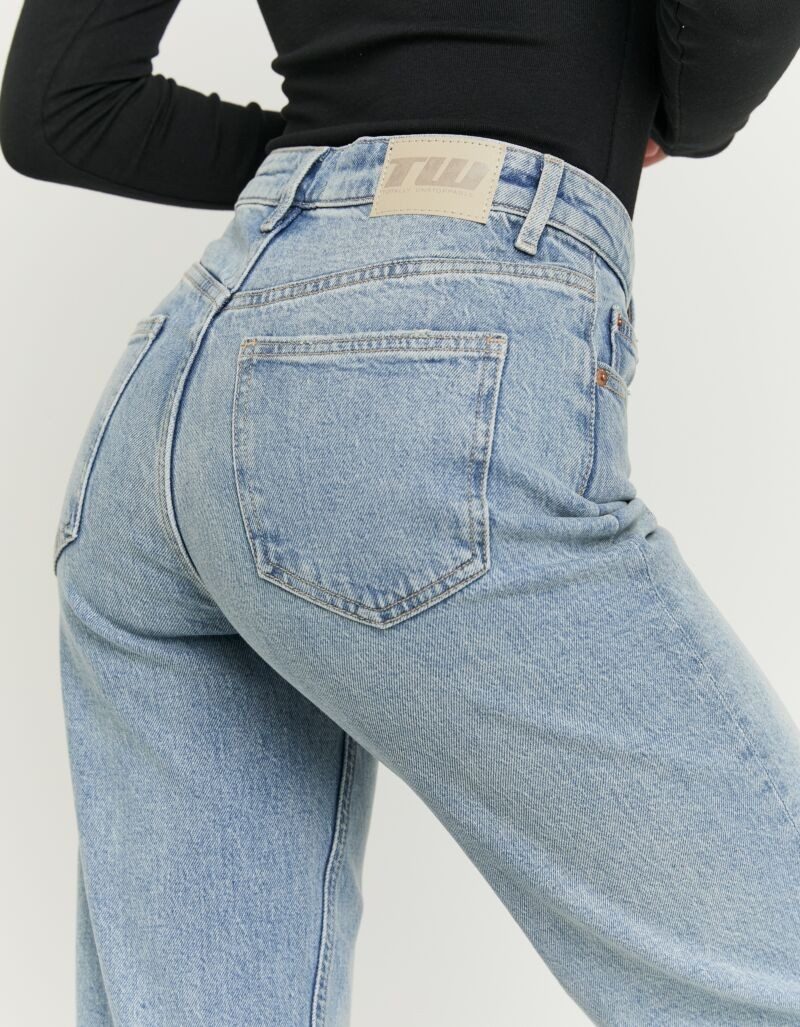 Tally Weijl High-waist-Jeans SPADEPEPPER Baumwollmischung, High-Waist mit geradem Beinverlauf