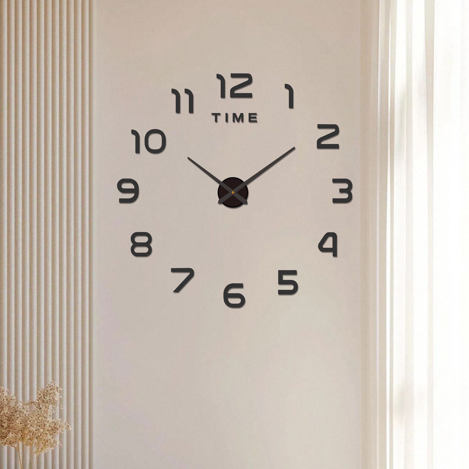 REDOM Wanduhr Wohnzimmeruhr 3D DIY Uhr leise Wandzeitmesser Acryl Dekouhr ( günstig online kaufen