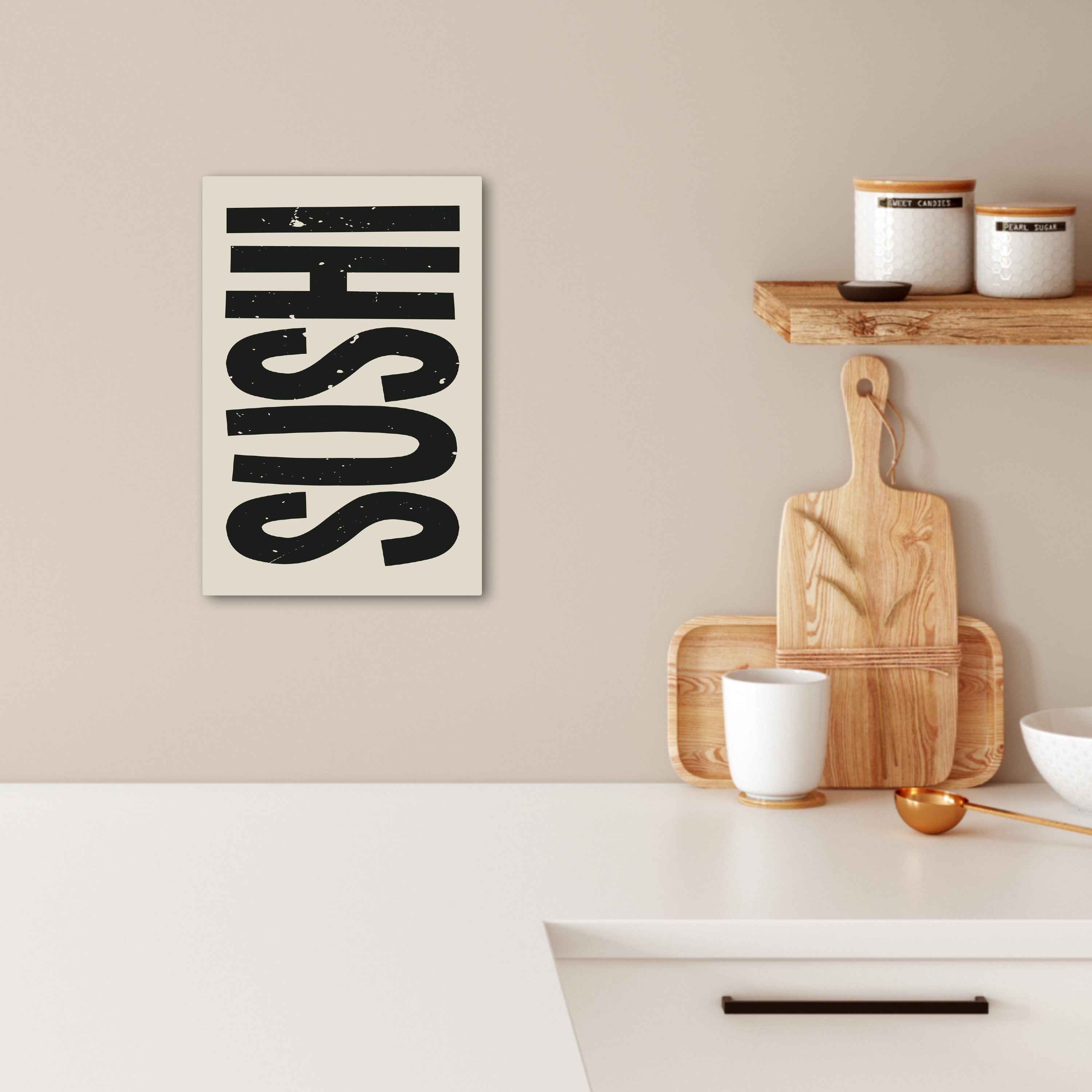 OneMillionCanvasses® Leinwandbild Schwarz - Sushi - günstig online kaufen