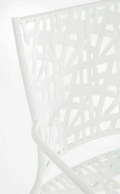 Natur24 Gartenstuhl Kelsie 4er Set Stühle 54 x 55 x 89 cm Stahl Weiß