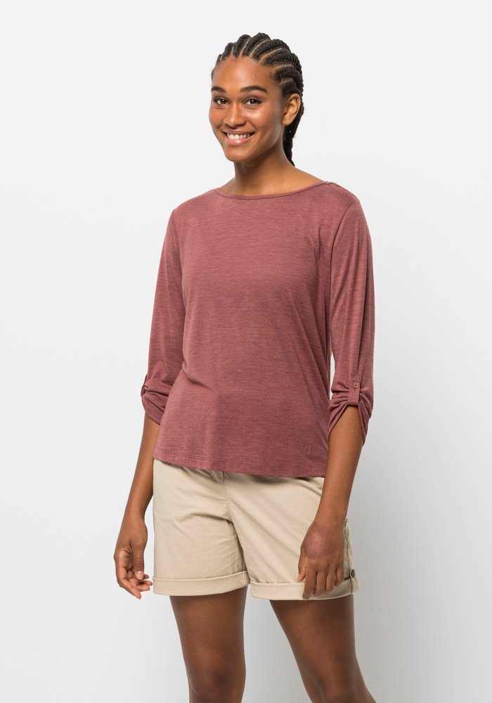 Jack Wolfskin CORAL 3/4-Arm-Shirt T apple-butter W 3/4 COAST