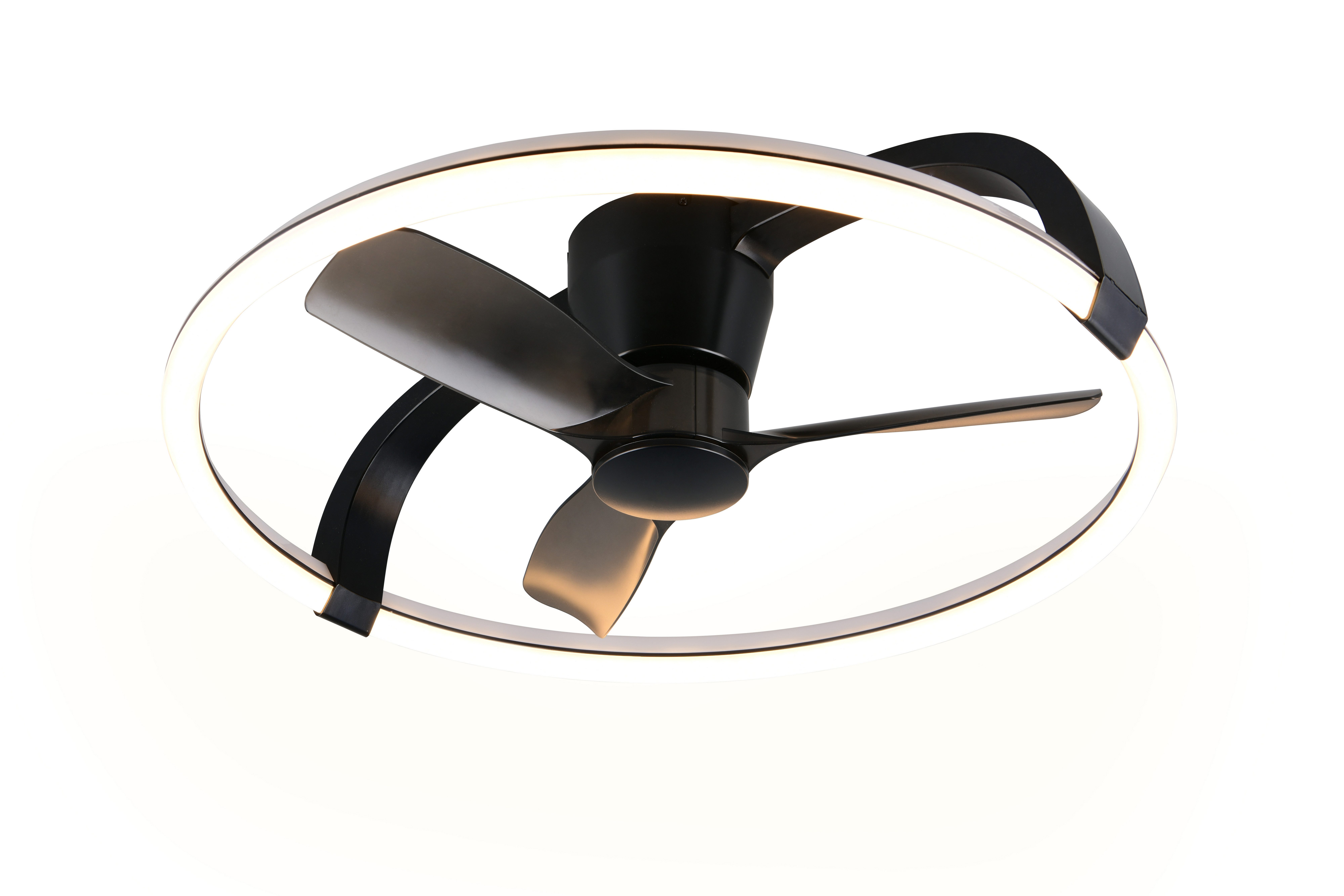 Reality Leuchten LED Deckenleuchte STOCKHOLM mit Ventilator, Smart Home tuya Deckenventilator mit Licht, CCT - über Fernbedienung, Dimmfunktion, Farbwechsel, Nachtlichtfunktion, Smart Home, Timerfunktion, Ventilatorfunktion, getrennt schaltbar, LED fest i