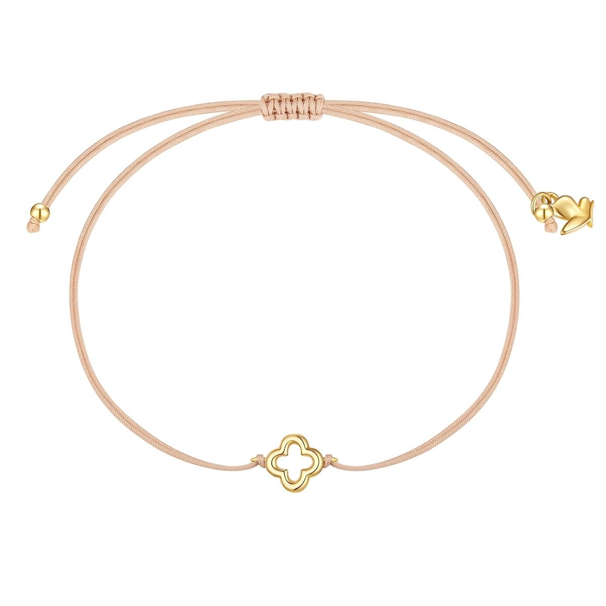 Glanzstücke München Armband Kleeblatt gelbgold