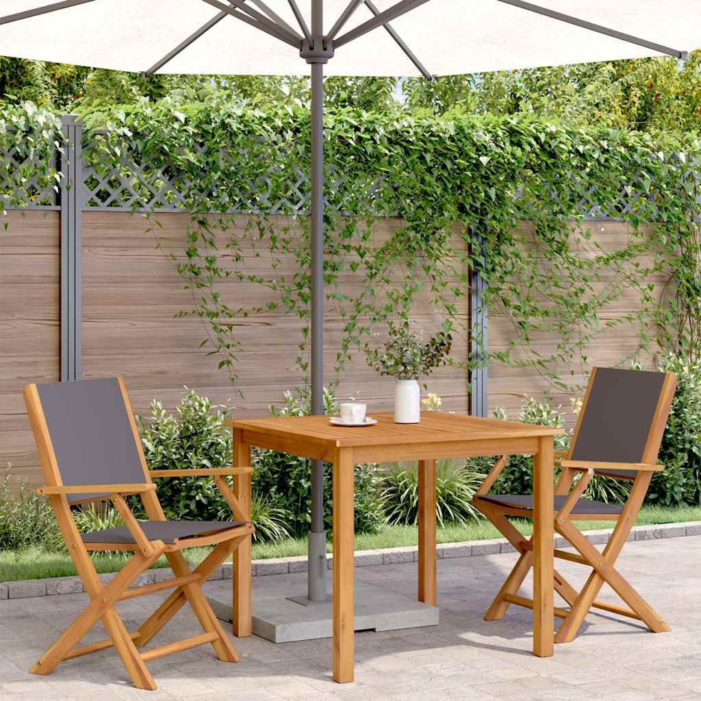 vidaXL Gartenstuhl Gartenstühle 2 Stk. Anthrazit günstig online kaufen
