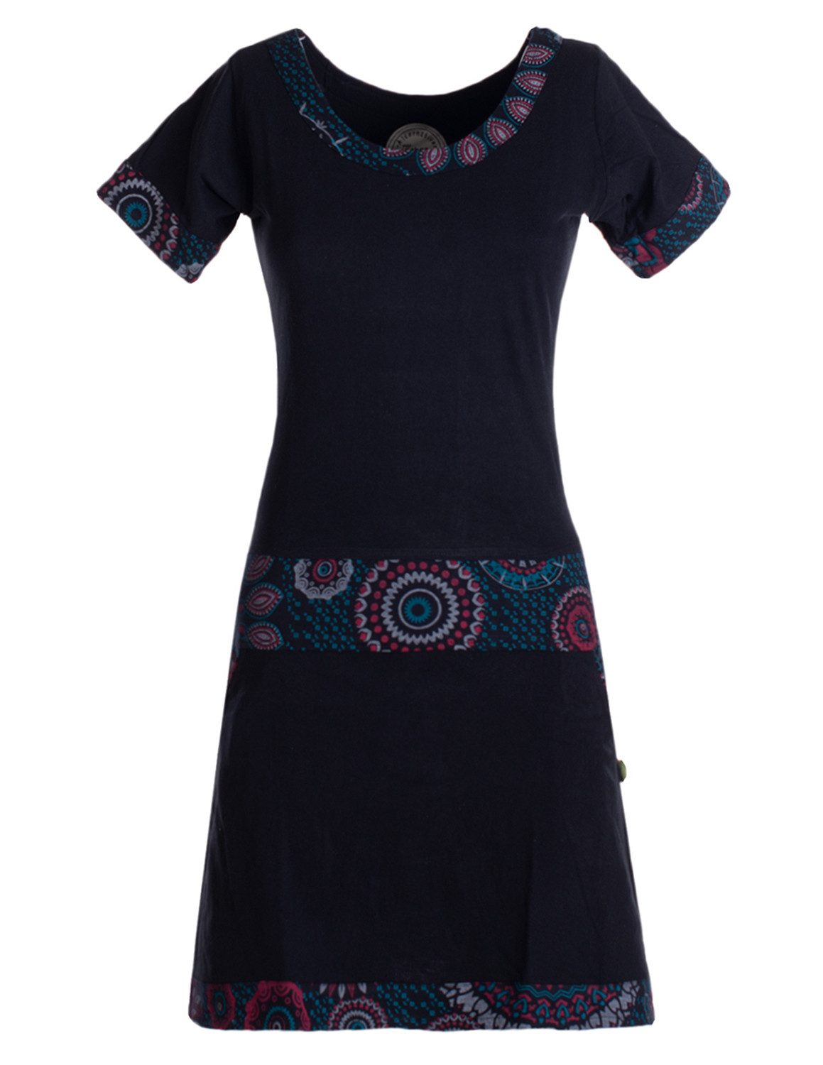 Jerseykleid Damen Sommerkleid Kurzarm Jersey-Kleid Tunika-Kleid T-Shirtkleid