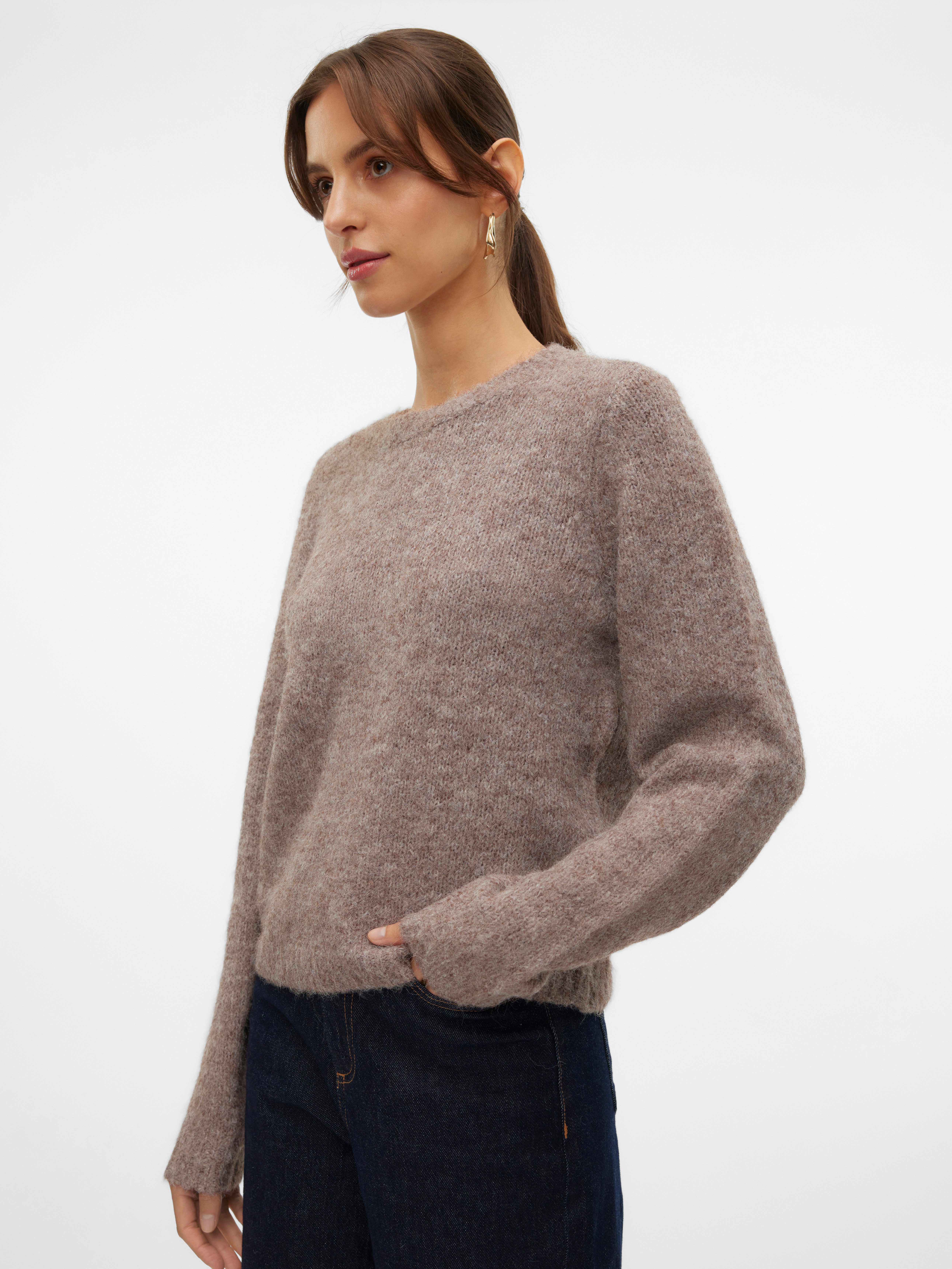Vero Moda Strickpullover VMNOVAH LS O-NECK günstig online kaufen