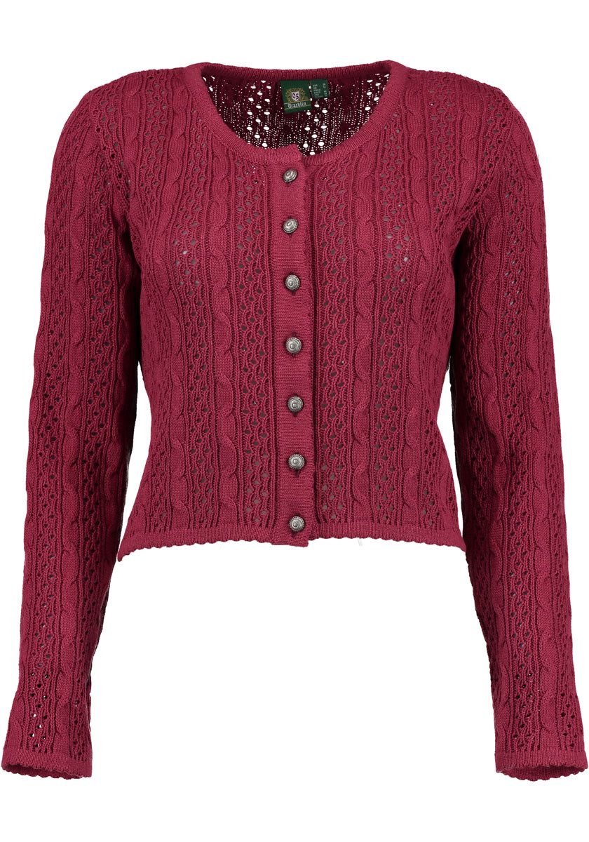 OS Trachten Strickjacke Gnoyor Trachtenjacke mit Zopfmuster günstig online kaufen