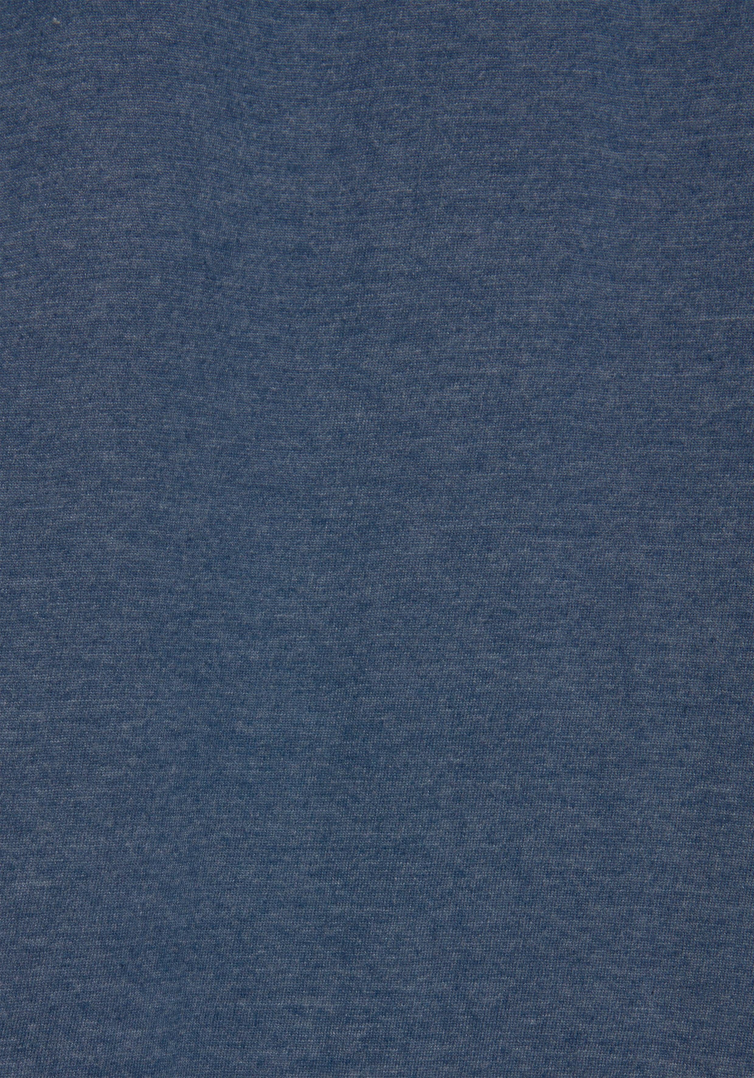 Bündchen gestreiften Nachthemd mit Arizona blau