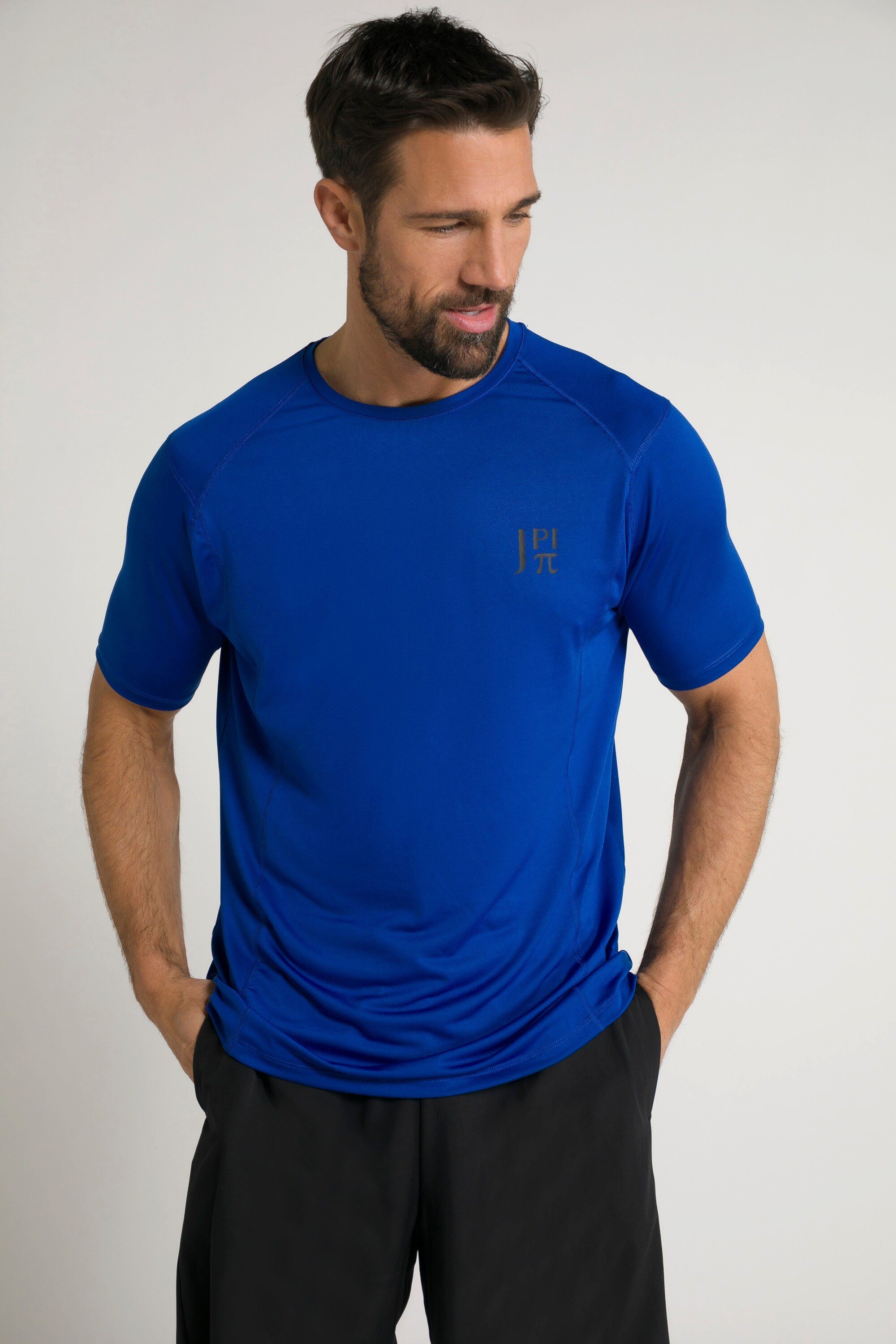 blau T-Shirt Halbarm Funktions-Shirt JP1880 FLEXNAMIC® Fitness