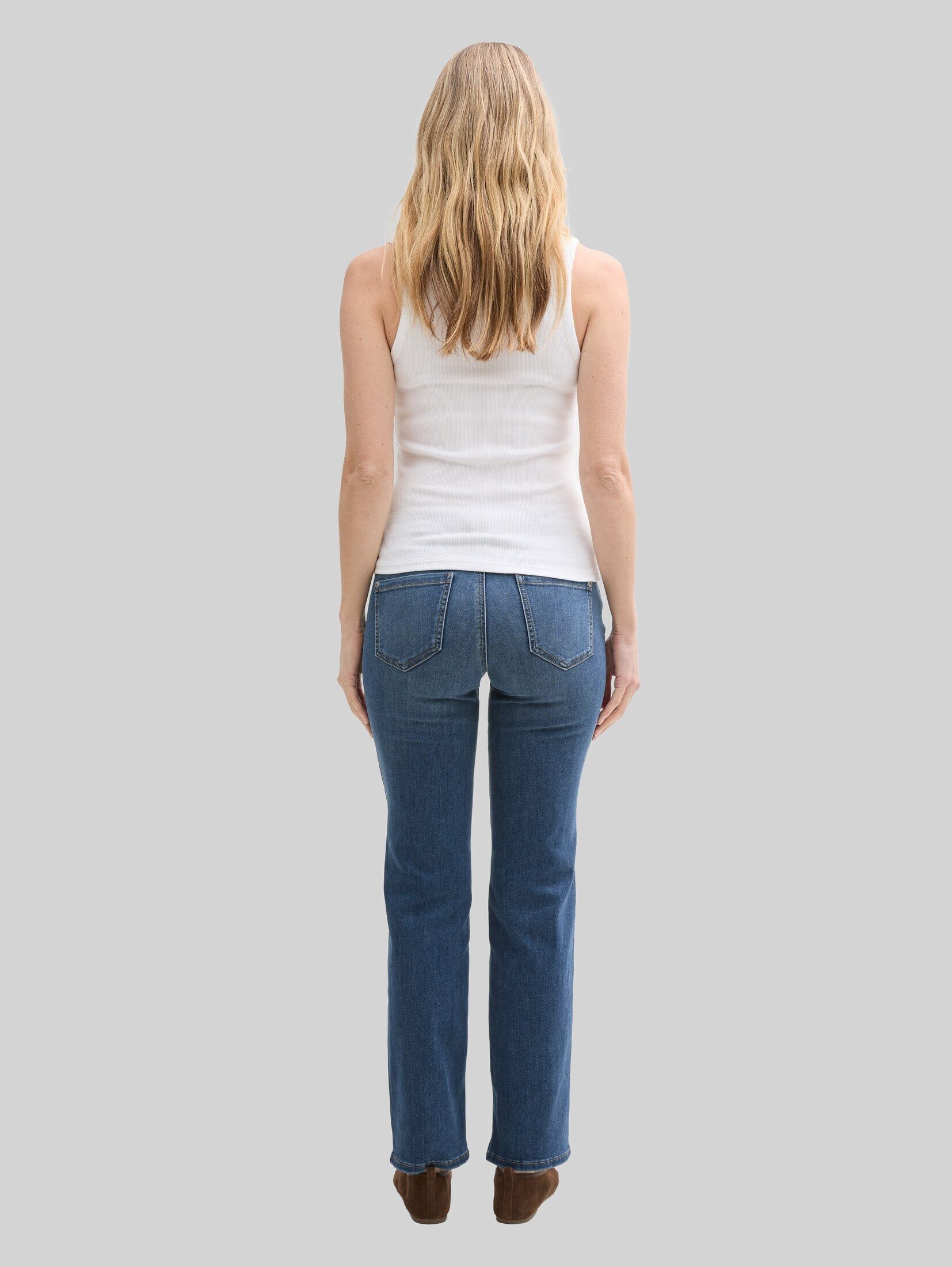 TOM TAILOR Straight-Jeans Jeanshosen TTALEXA STRAIGHT Jeans – Bild 4 von 5