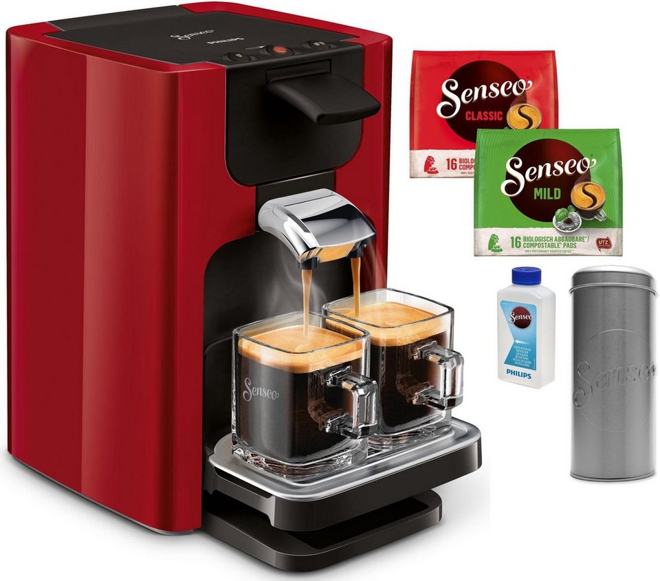 Philips Senseo Kaffeepadmaschine SENSEO® Quadrante HD7865/80, inkl. Gratis- Zugaben im Wert von € 23,