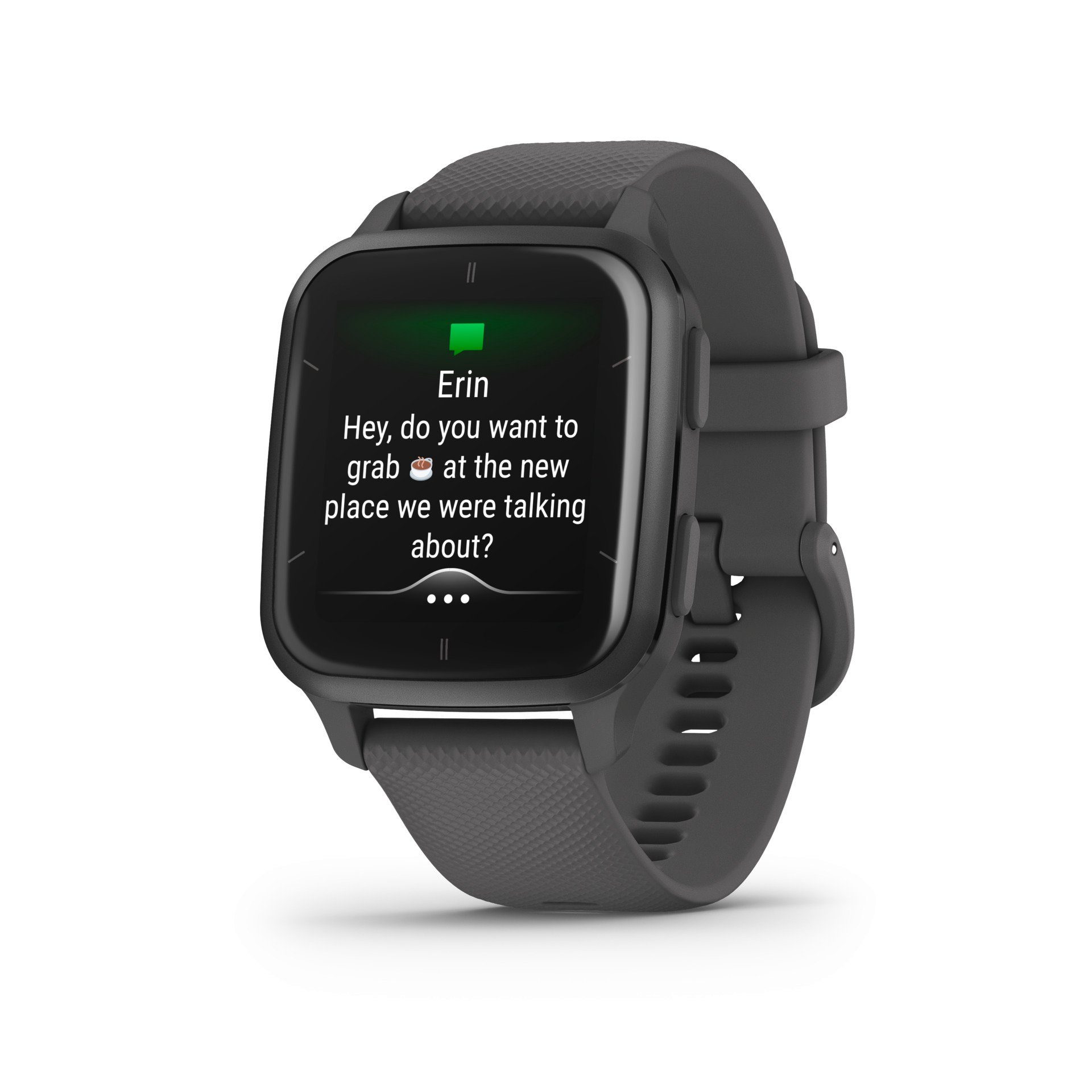 und 24/7 inklusive Ox Stress Garmin Smartwatch (3,6 Battery, 2 Pulse Health-Tracking, Zoll, Body VENU SQ cm/1,41 Proprietär),