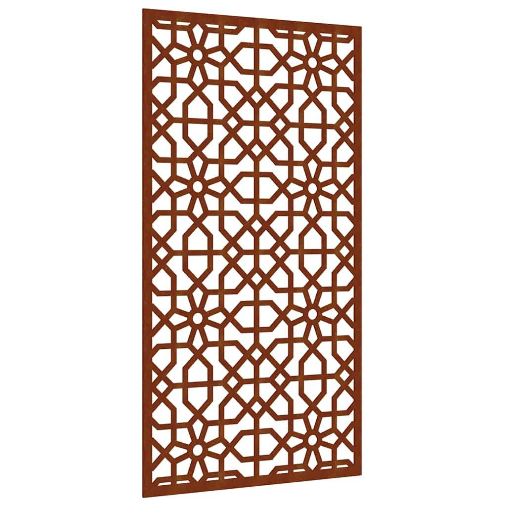 vidaXL Wandbild Garten-Wanddeko 105x55 cm Cortenstahl Maurisches Design, (1 St)