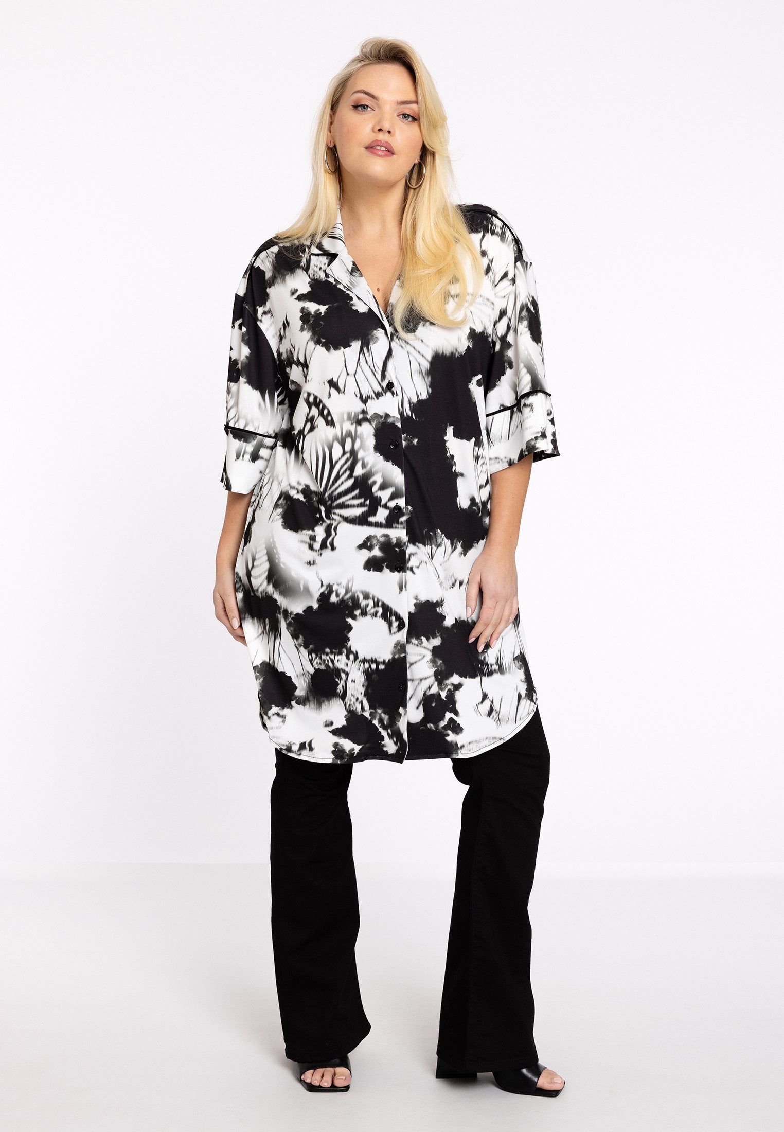 YOEK A-Linien-Kleid Damen Kleid mit Druck günstig online kaufen