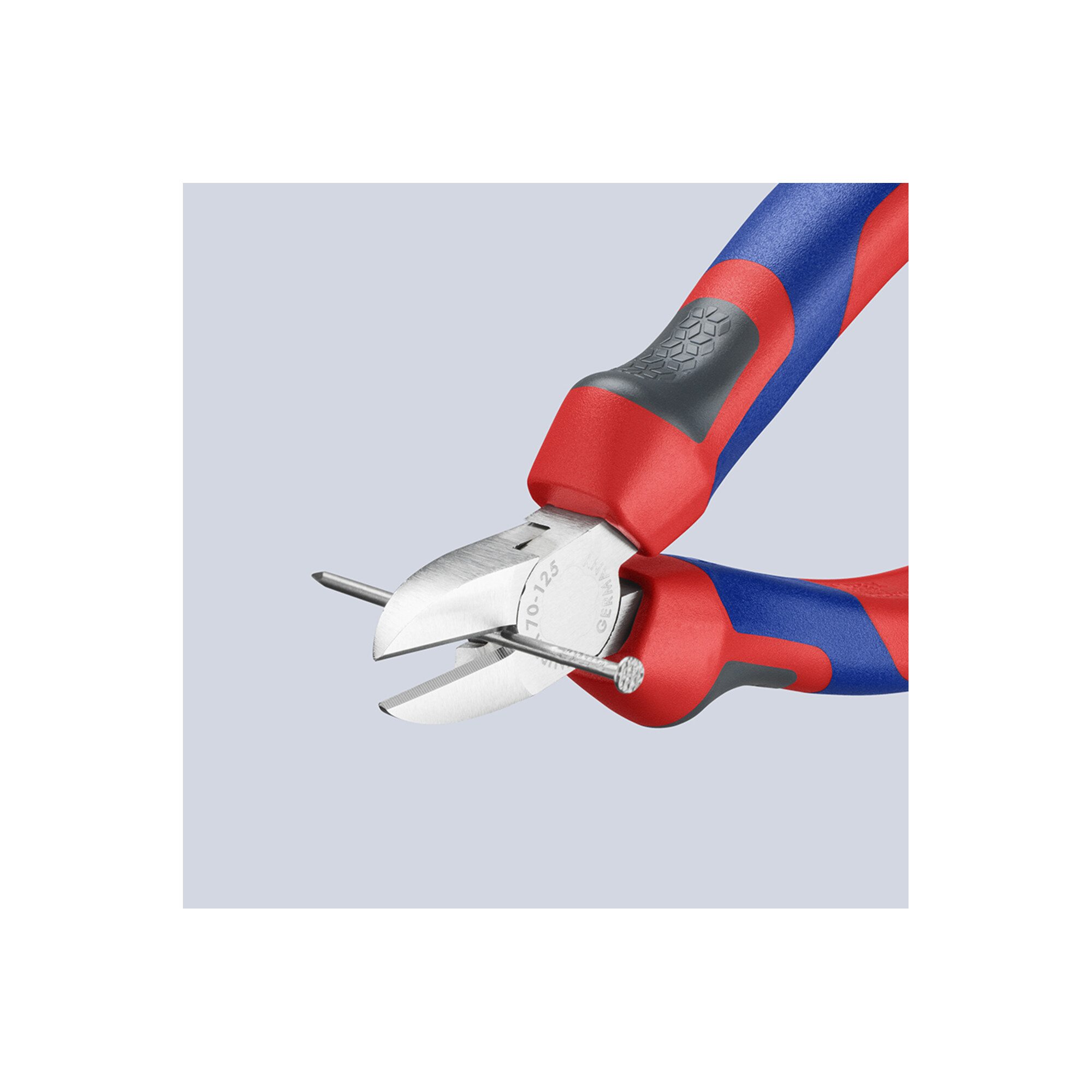 Knipex Seitenschneider KNIPEX 70 05 125 Seitenschneider mit Comfort-Griffen verchromt 125 mm