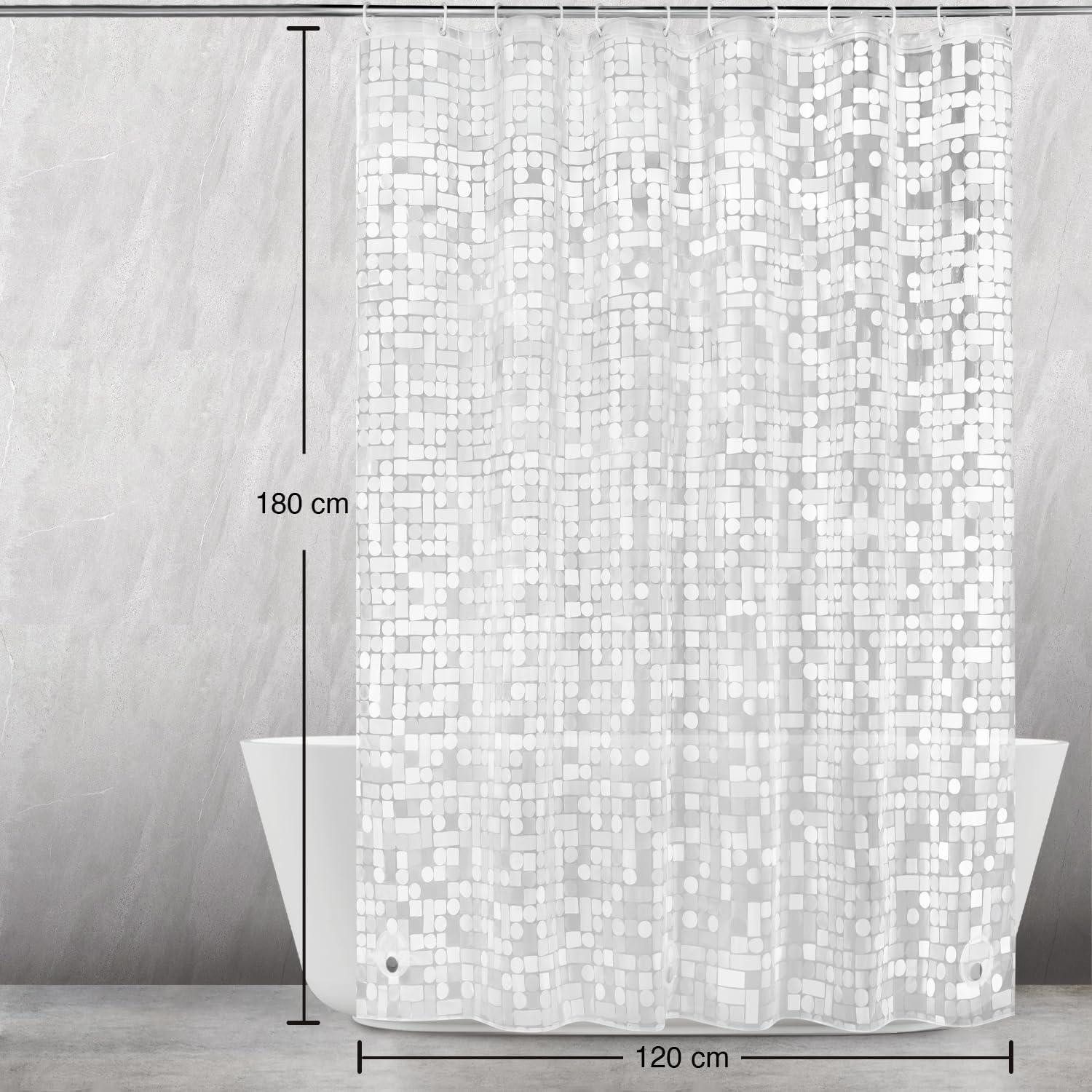 LuxusKollektion Duschvorhang Duschvorhang Wasserdicht Geometrisch H180 x B120 cm (1er Pack)