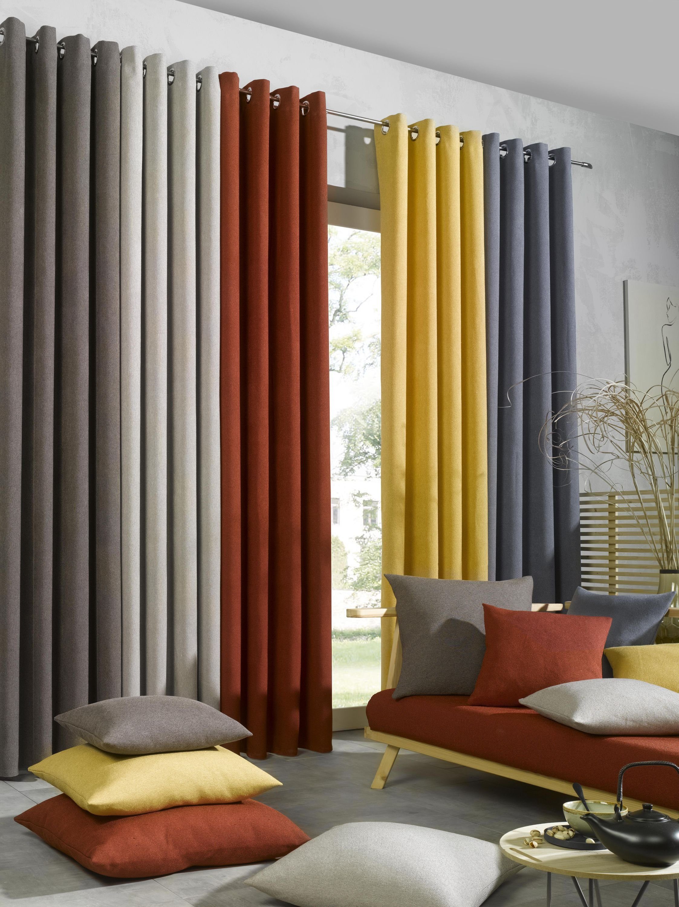 Gözze Kissenhüllen GÖZZE Kissenhülle FABRICIO braun BH 50x50 cm braun günstig online kaufen