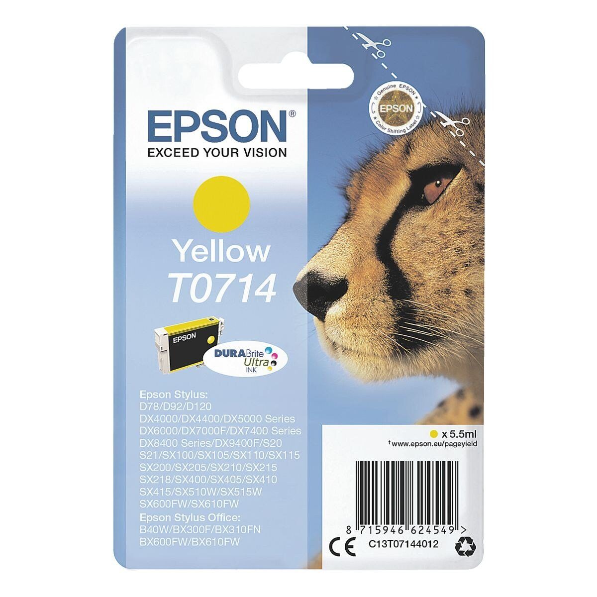 Epson T071440 (Original gelb) Tintenpatrone Druckerpatrone
