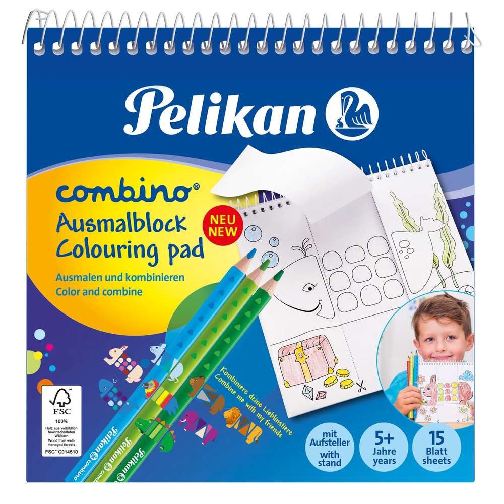 Pelikan Malvorlage Pelikan 811231 Malvorlage &- buch Bilder-Set zum Ausmalen