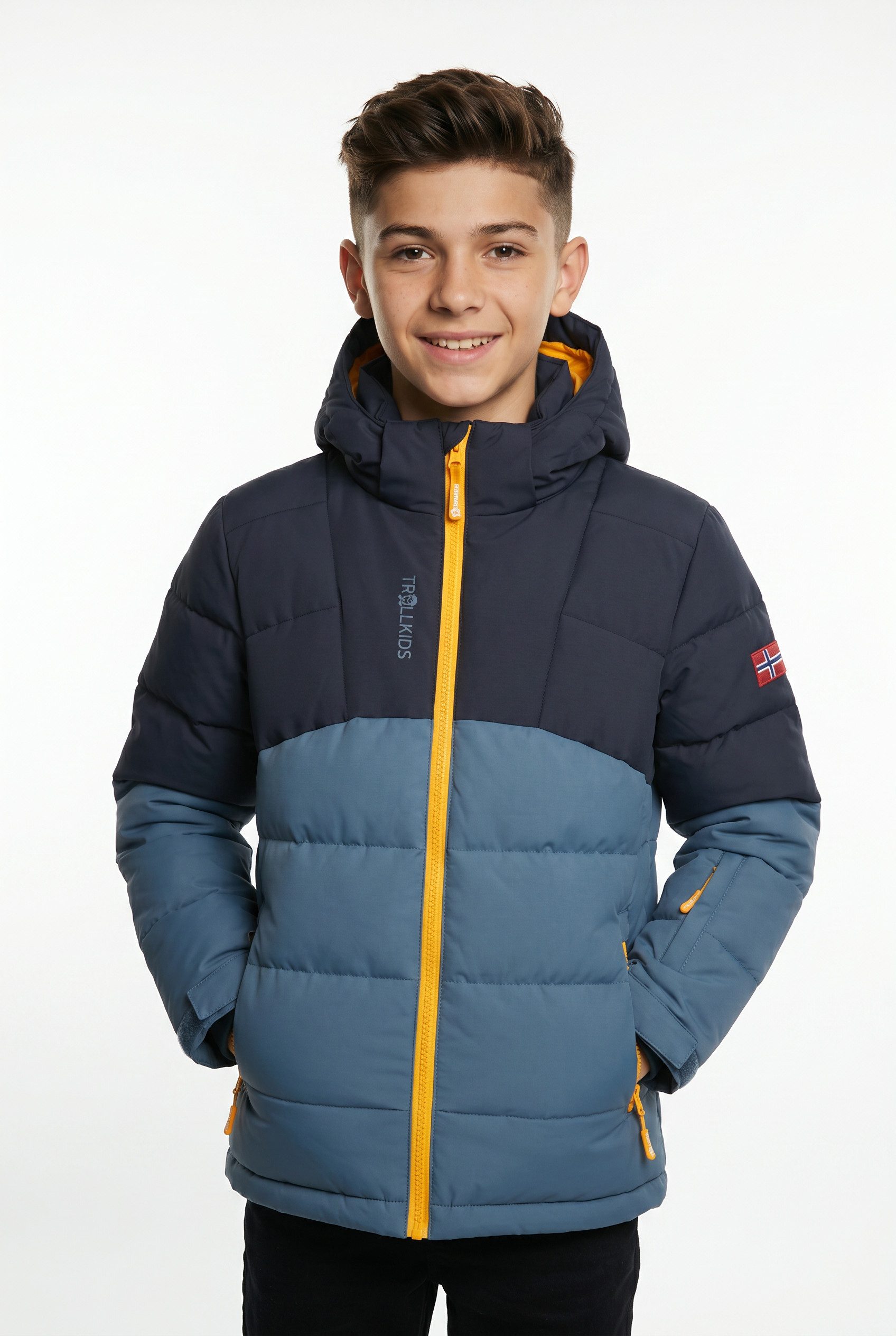 TROLLKIDS Funktionsjacke KIDS GRYLLEFJORD JACKET mit Reißverschlusstaschen, wasserabweisend, winddicht